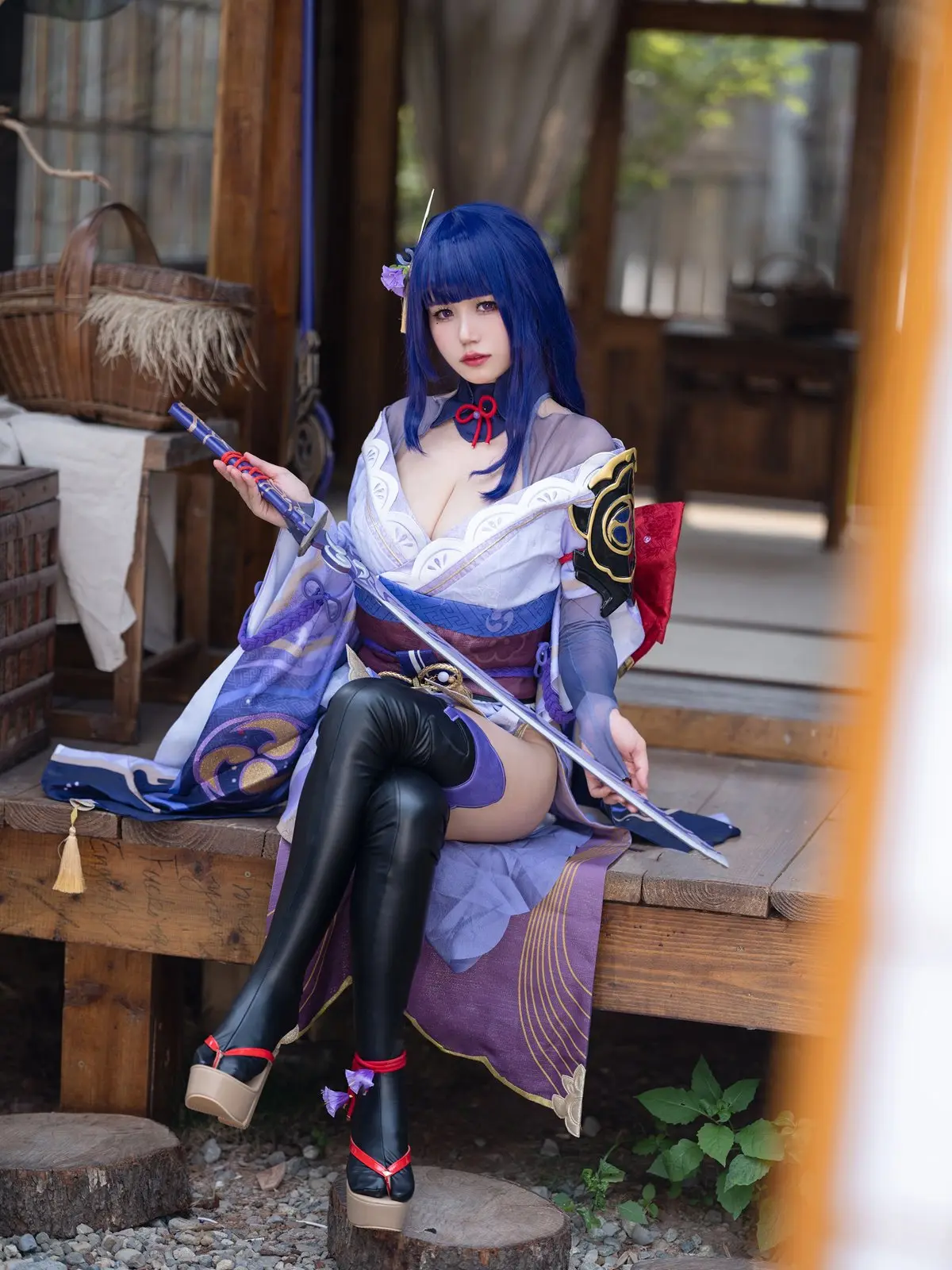 人气Coser@小仓千代 原神 雷电将军