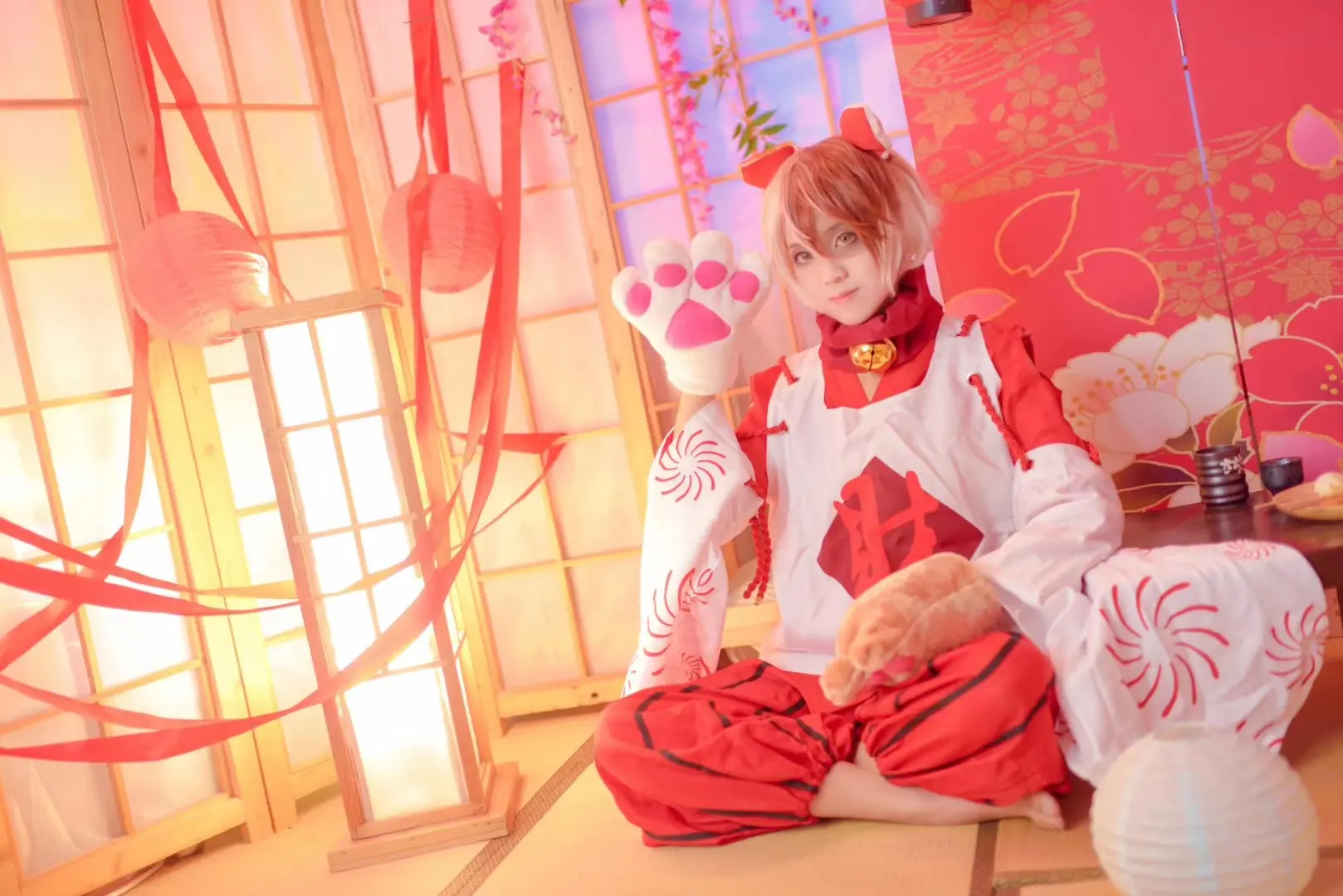 阴阳师 御魂招财猫cosplay-公众号小姨ai