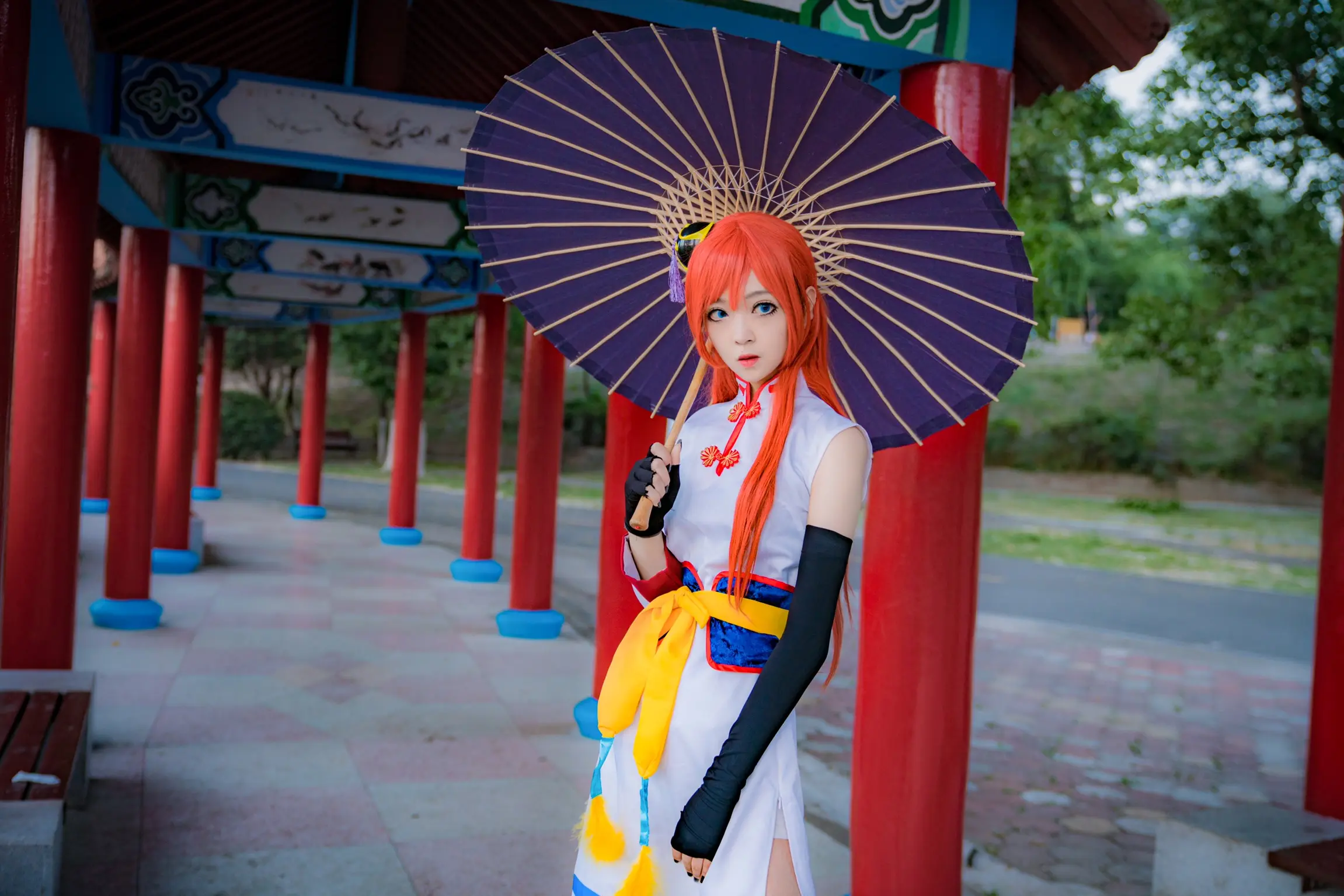 《银魂》未来神乐cosplay-公众号小姨ai