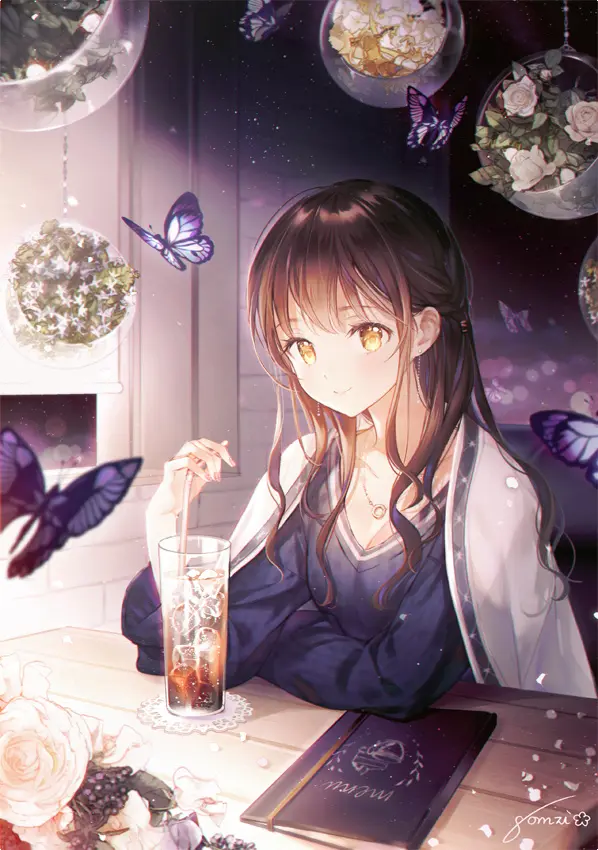 Artist:gomzi Twi:gcmzi #唯美少女头像# ​​​​