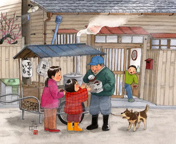 好怀念那些回不去的旧时光。 日本插画家 竹中俊裕 ​​​​