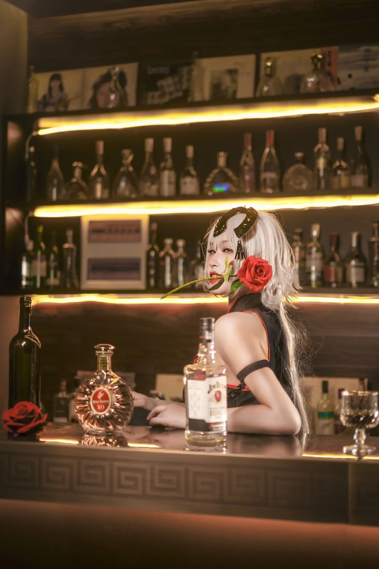 动漫Coser@虚空_澪绫 黑贞德旗袍-公众号小姨ai