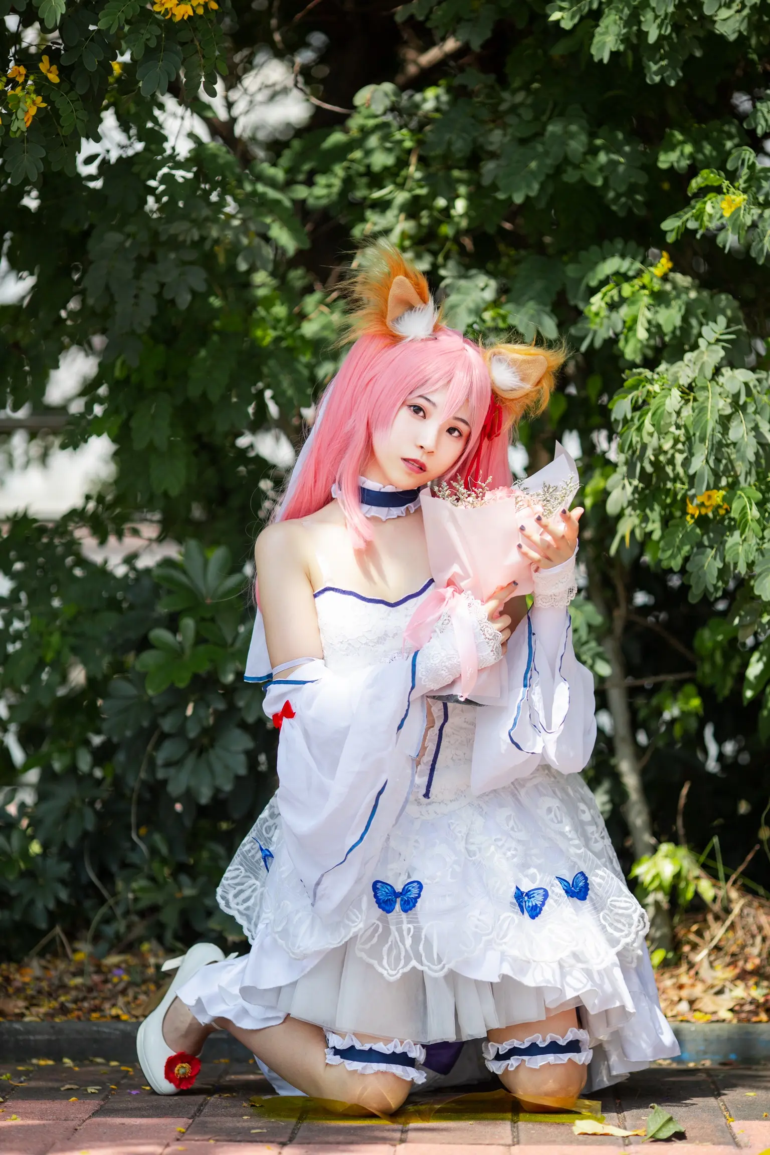 Fate/GrandOrder玉藻前花嫁cosplay-公众号小姨ai