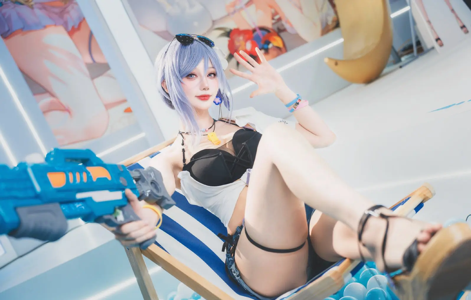 《深空之眼》月神泳装cosplay-公众号小姨ai