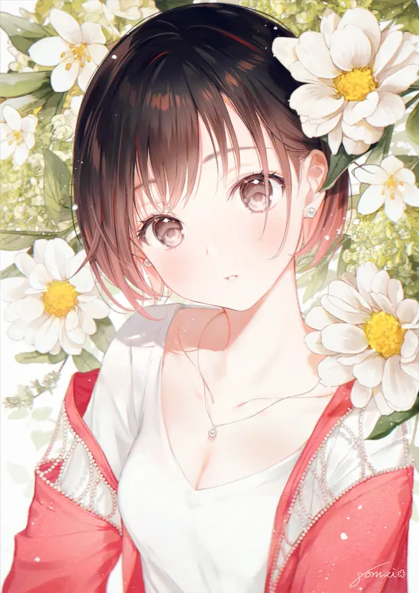 Artist:gomzi Twi:gcmzi #唯美少女头像# ​​​​-公众号小姨ai