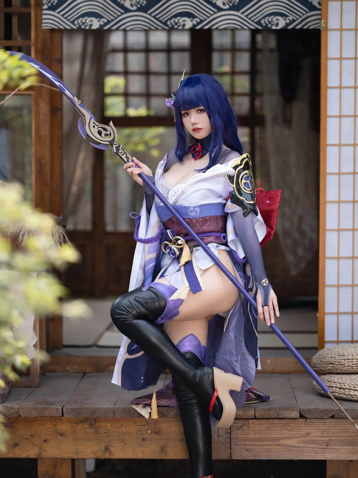 人气Coser@小仓千代 原神 雷电将军-公众号小姨ai