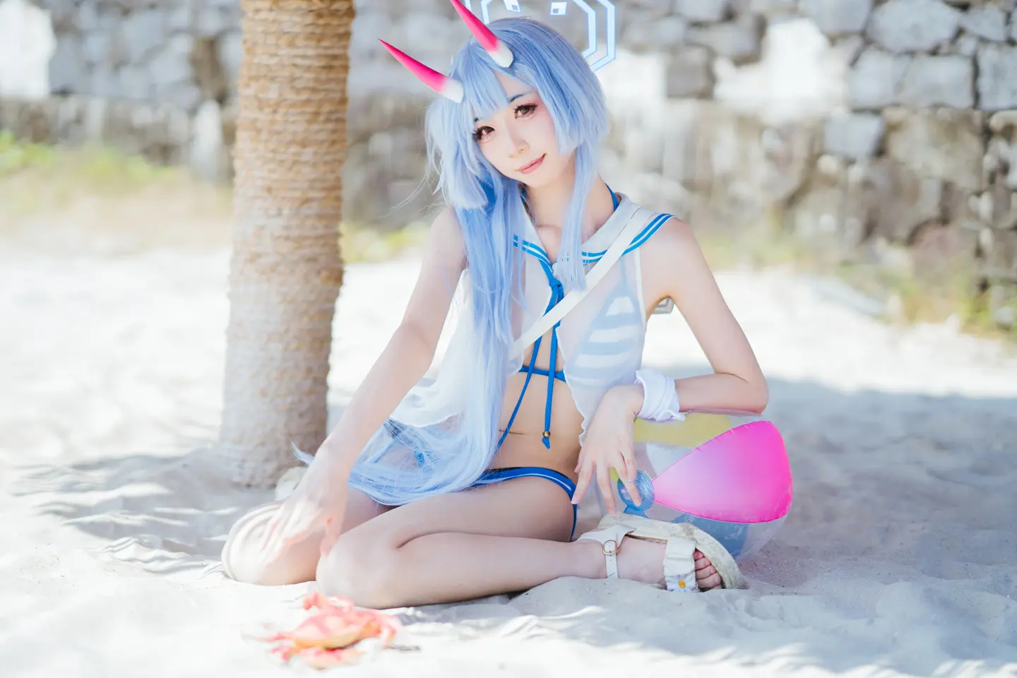 动漫Coser@如月灰《蔚蓝档案》和乐千世-公众号小姨ai