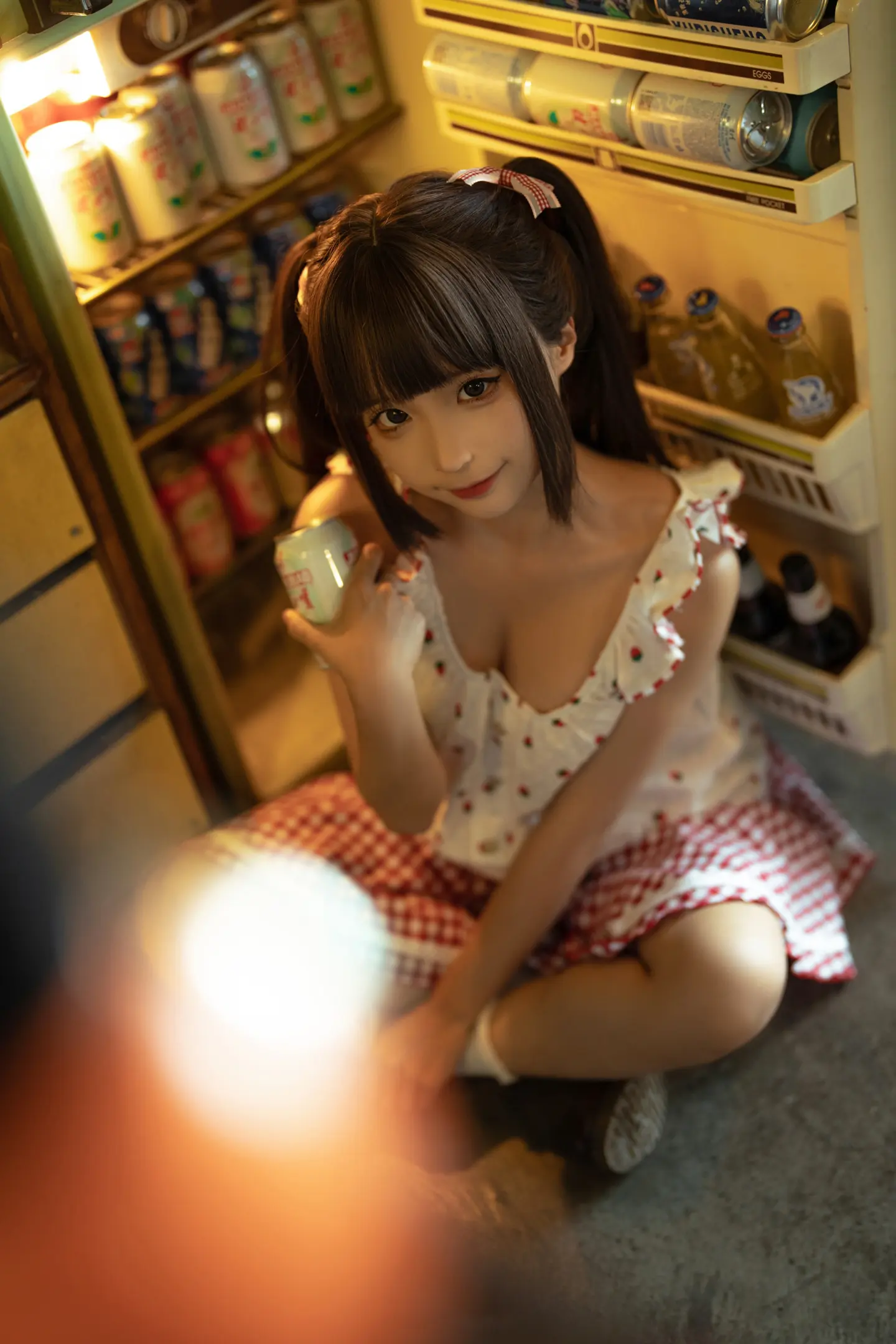 动漫Coser@蠢沫沫-《红格子》清凉少女-公众号小姨ai