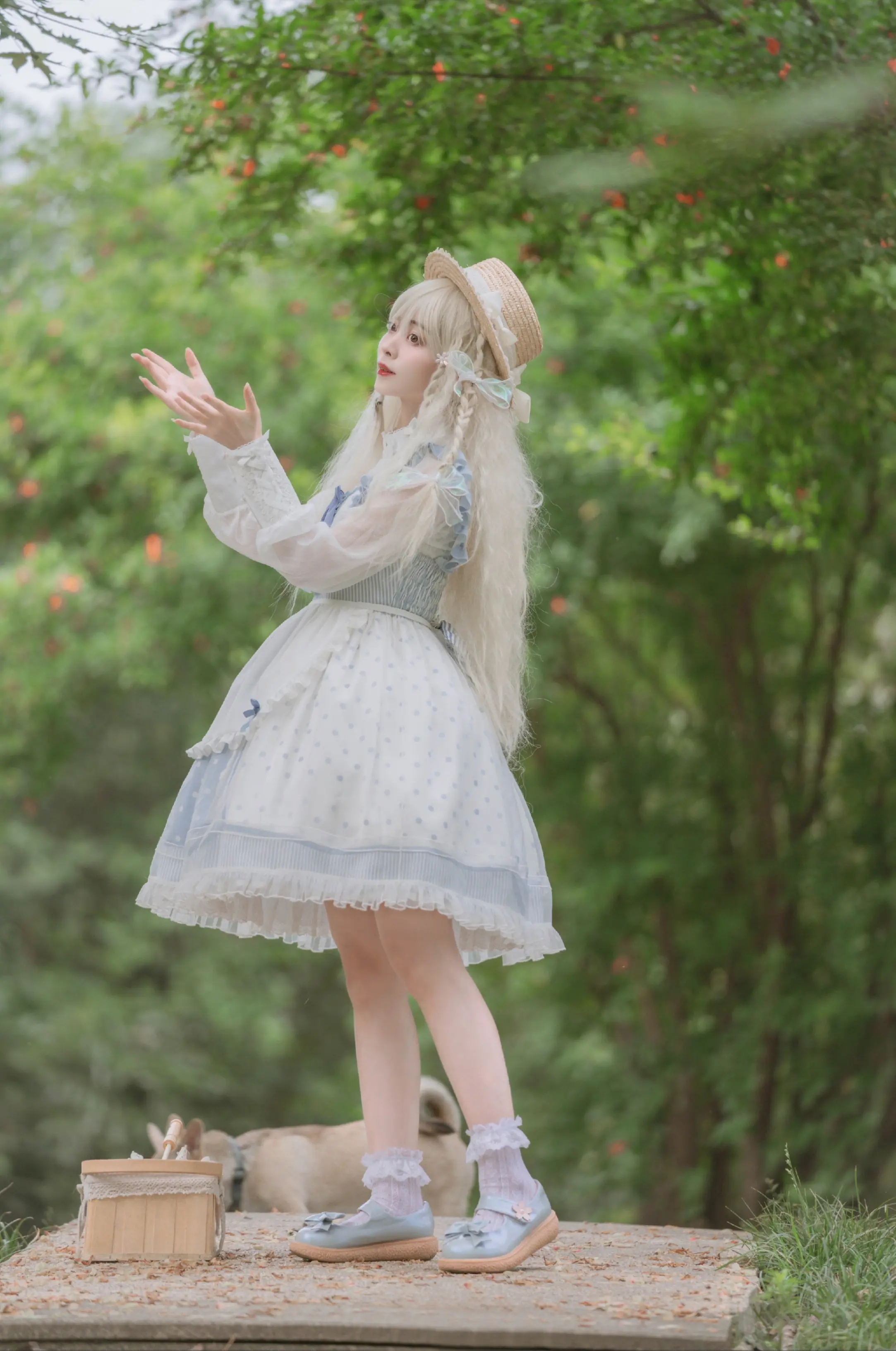 Lolita私影，蓝飘带-公众号小姨ai
