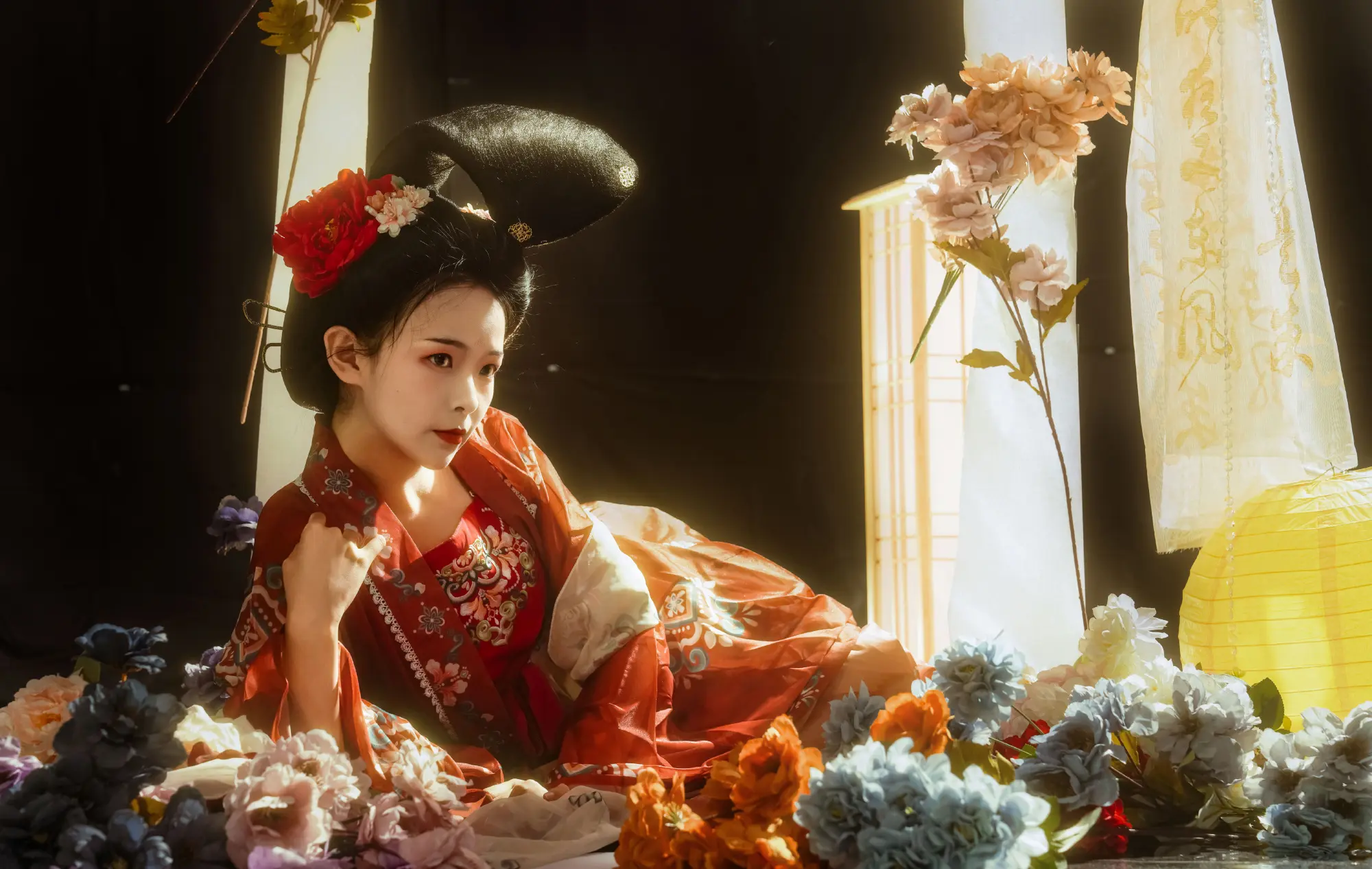 唐朝 诃子裙 写真-公众号小姨ai