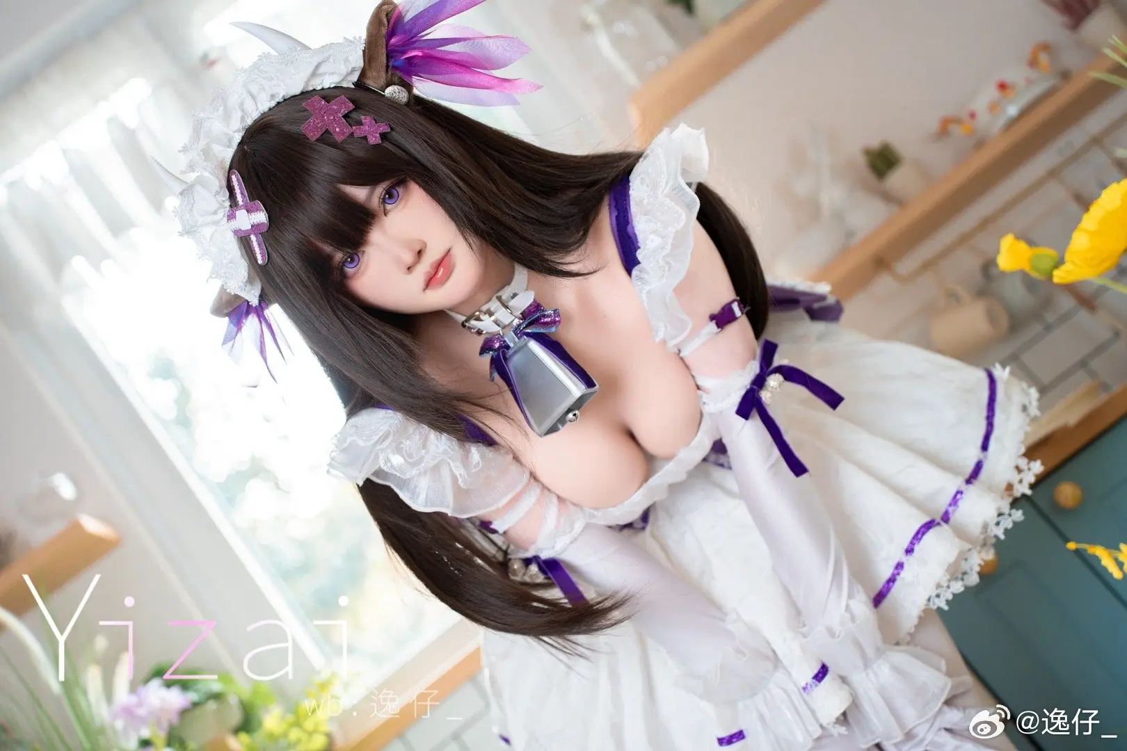 COSPLAY ♪~指挥官，我给您泡了茶哦。加了点牛奶的皇家风味……觉得得怎么样呢？碧蓝航线 樫野@逸仔_ COSPLAY-第7张