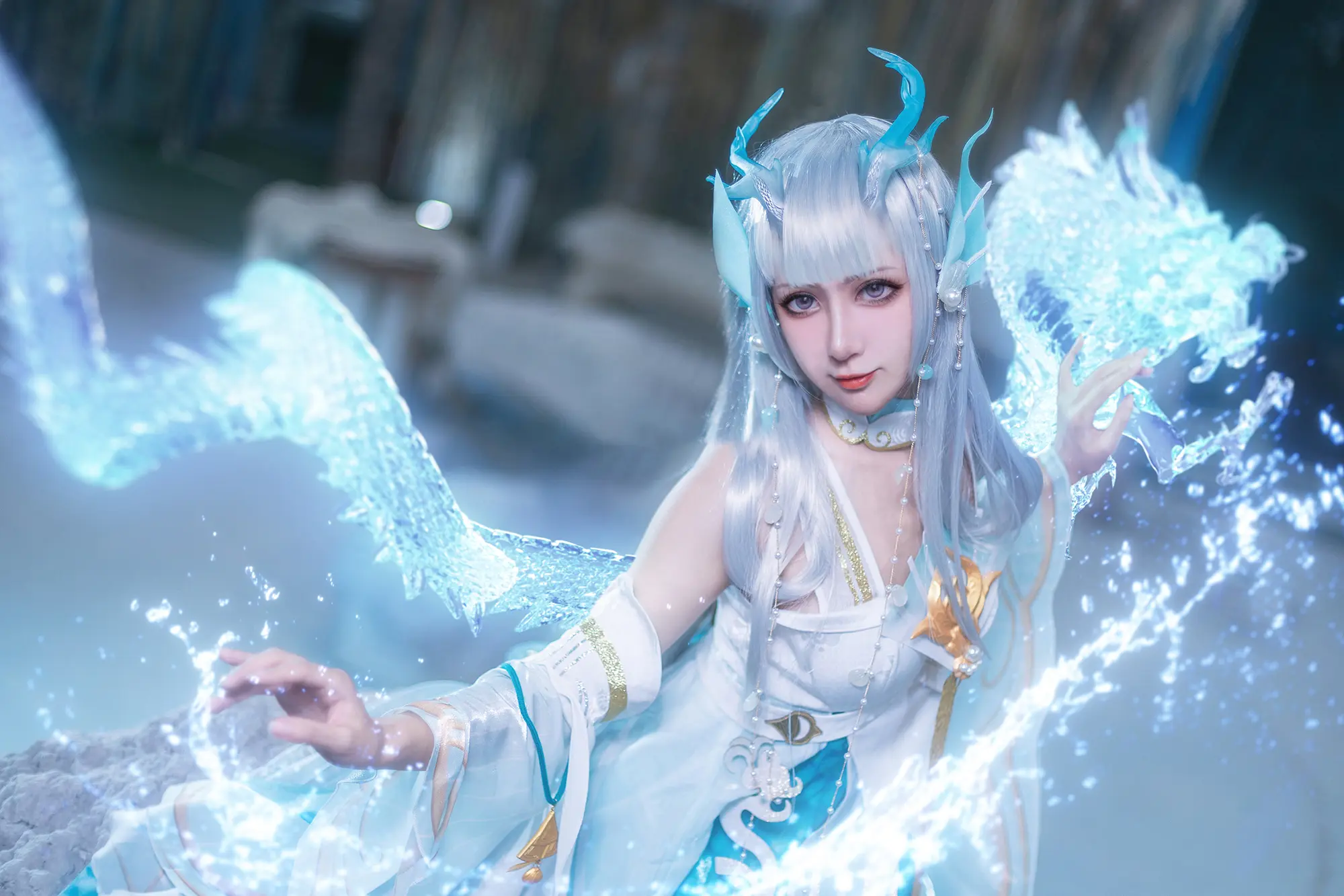 《王者荣耀》西施游龙清影cosplay-公众号小姨ai