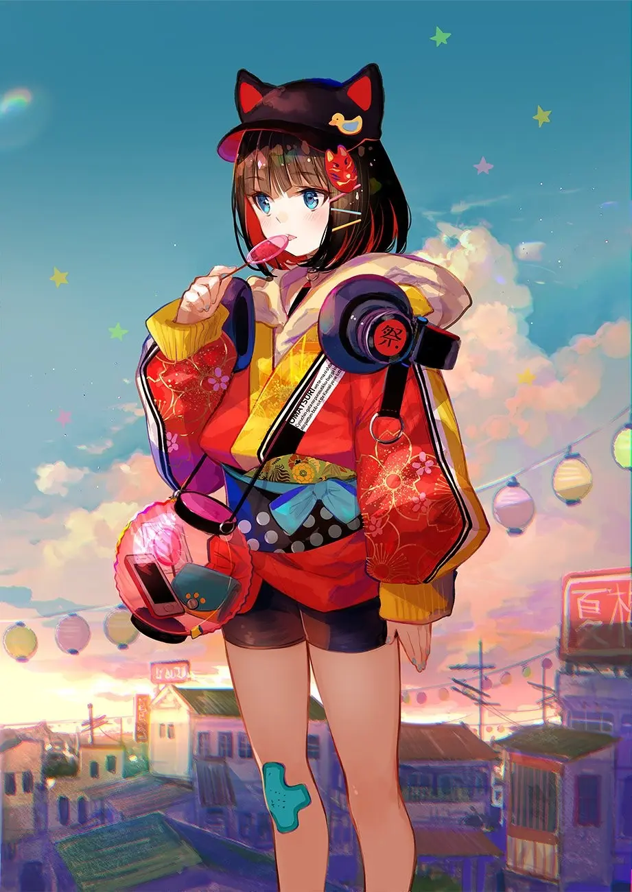 [pixiv]P站官网图集生活原本沉闷，但跑起来就会有风。-公众号小姨ai