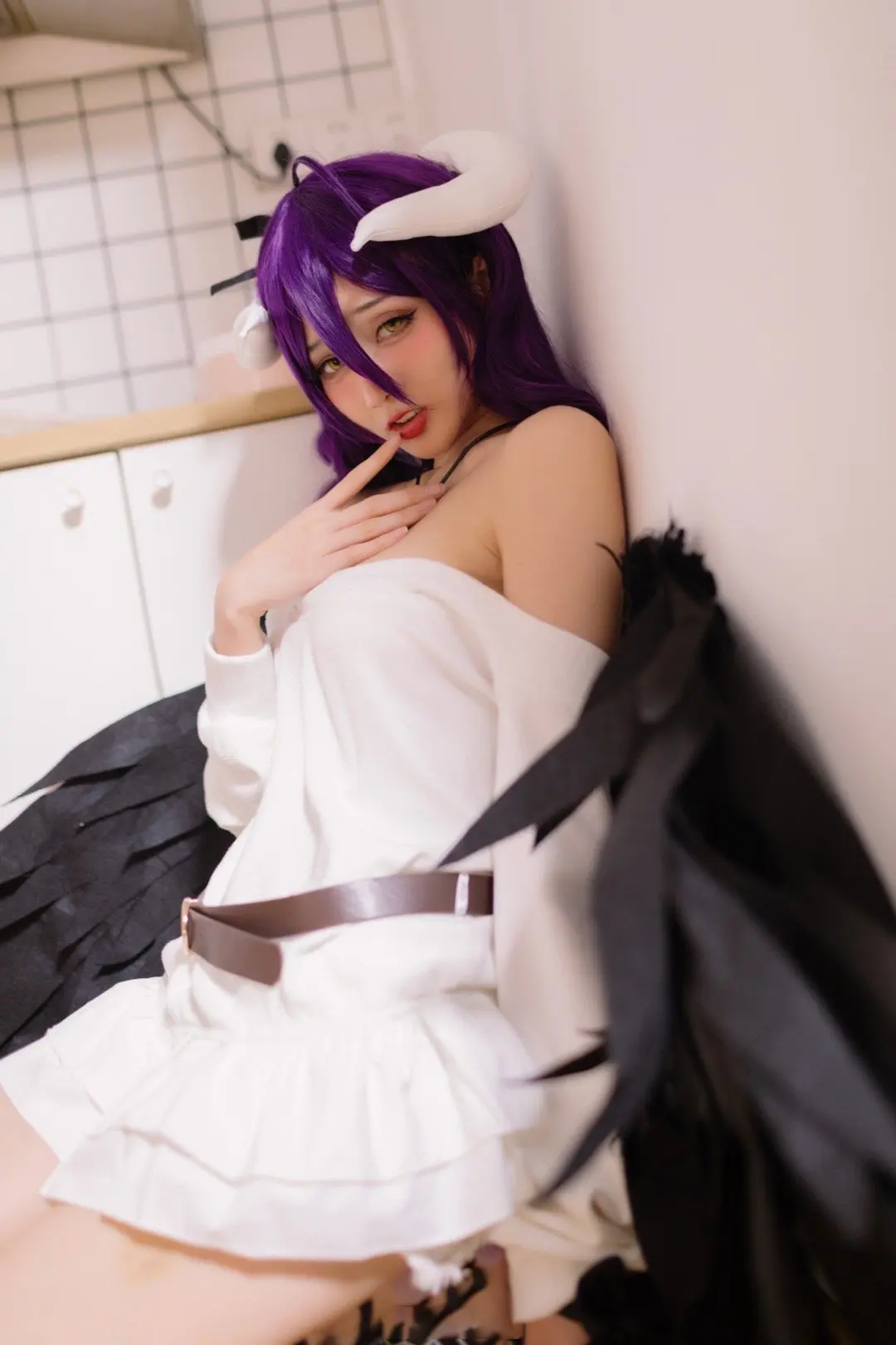 动漫Coser@如月灰《Overlord》雅儿贝德-公众号小姨ai