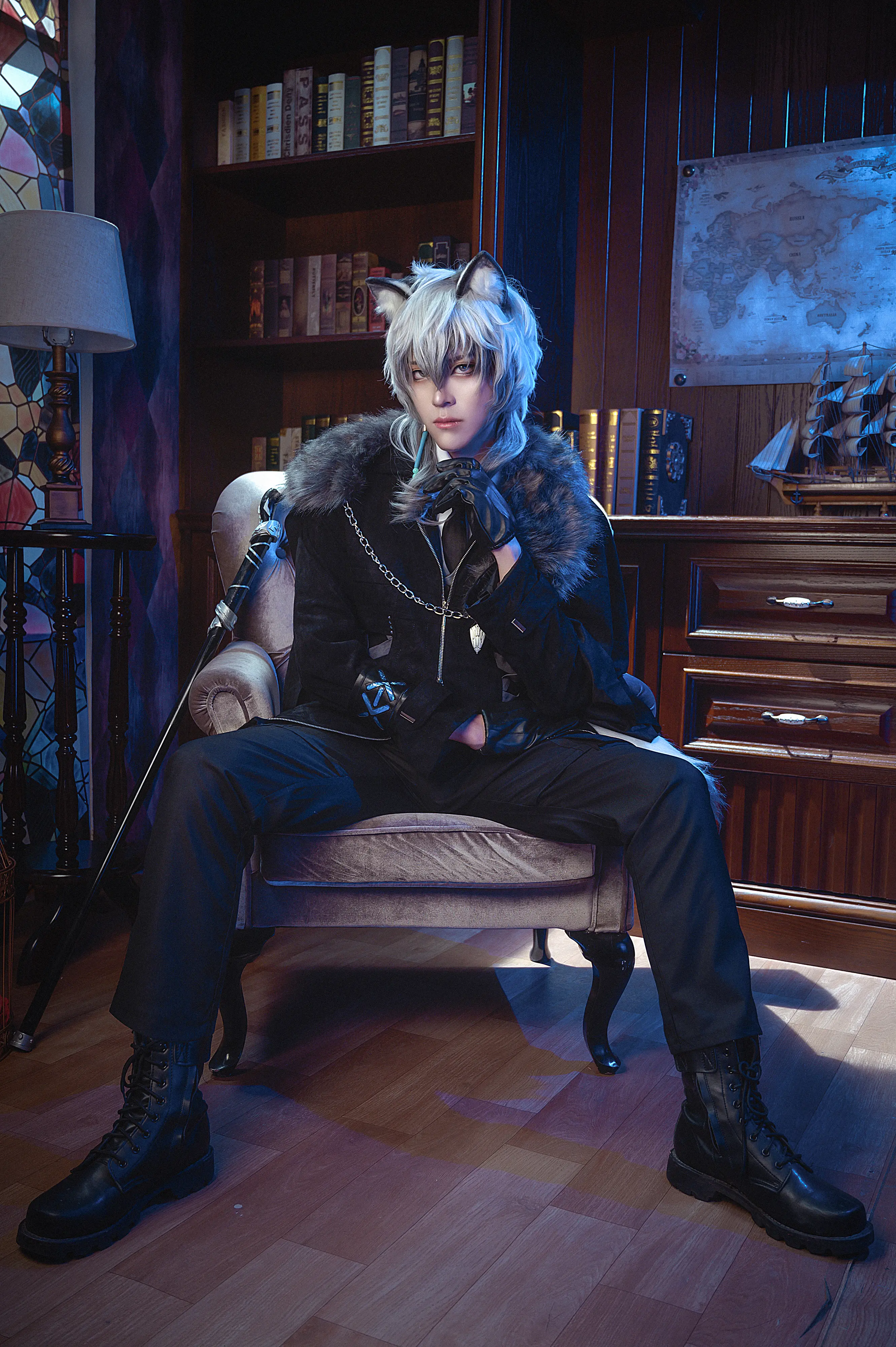 明日方舟 银灰cosplay-公众号小姨ai