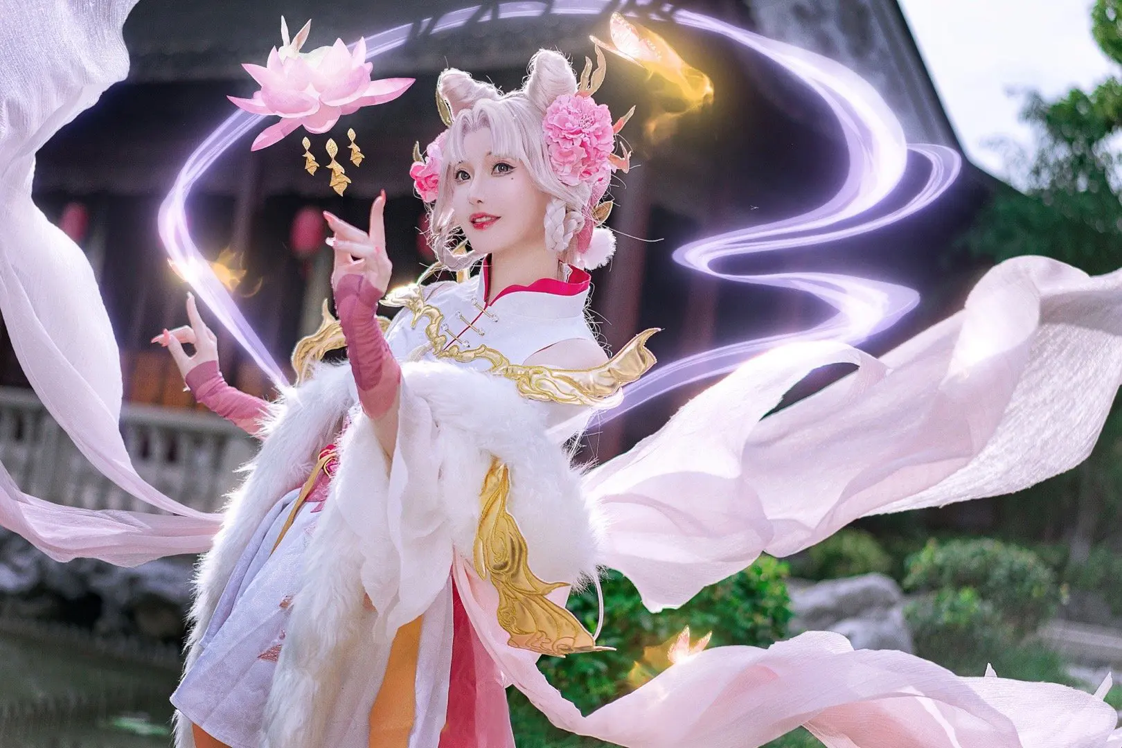 王者荣耀 嫦娥拒霜思cosplay-公众号小姨ai