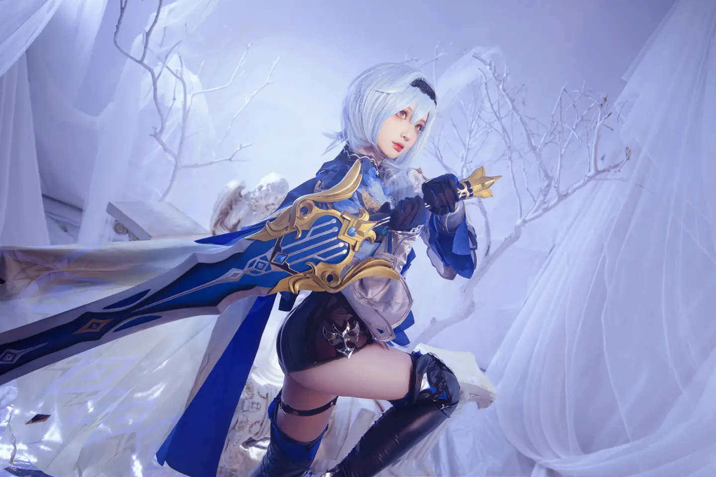 动漫Coser@凌凌子《原神 》 优菈 劳伦斯-公众号小姨ai