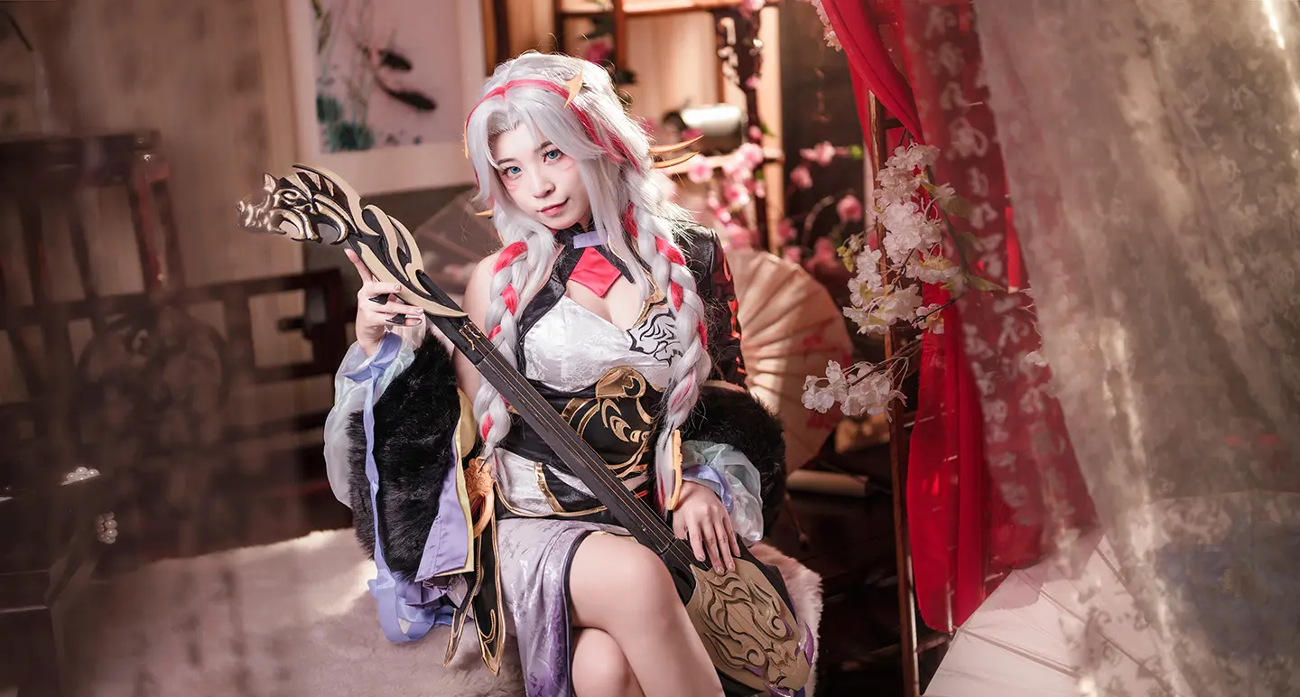 《王者荣耀》杨玉环cosplay-公众号小姨ai