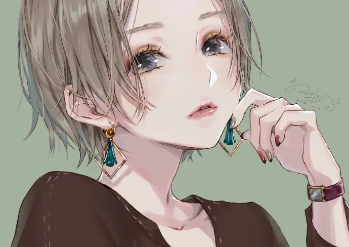 Artist:青紅 Twi:ao_beni#唯美少女头像# ​​​​