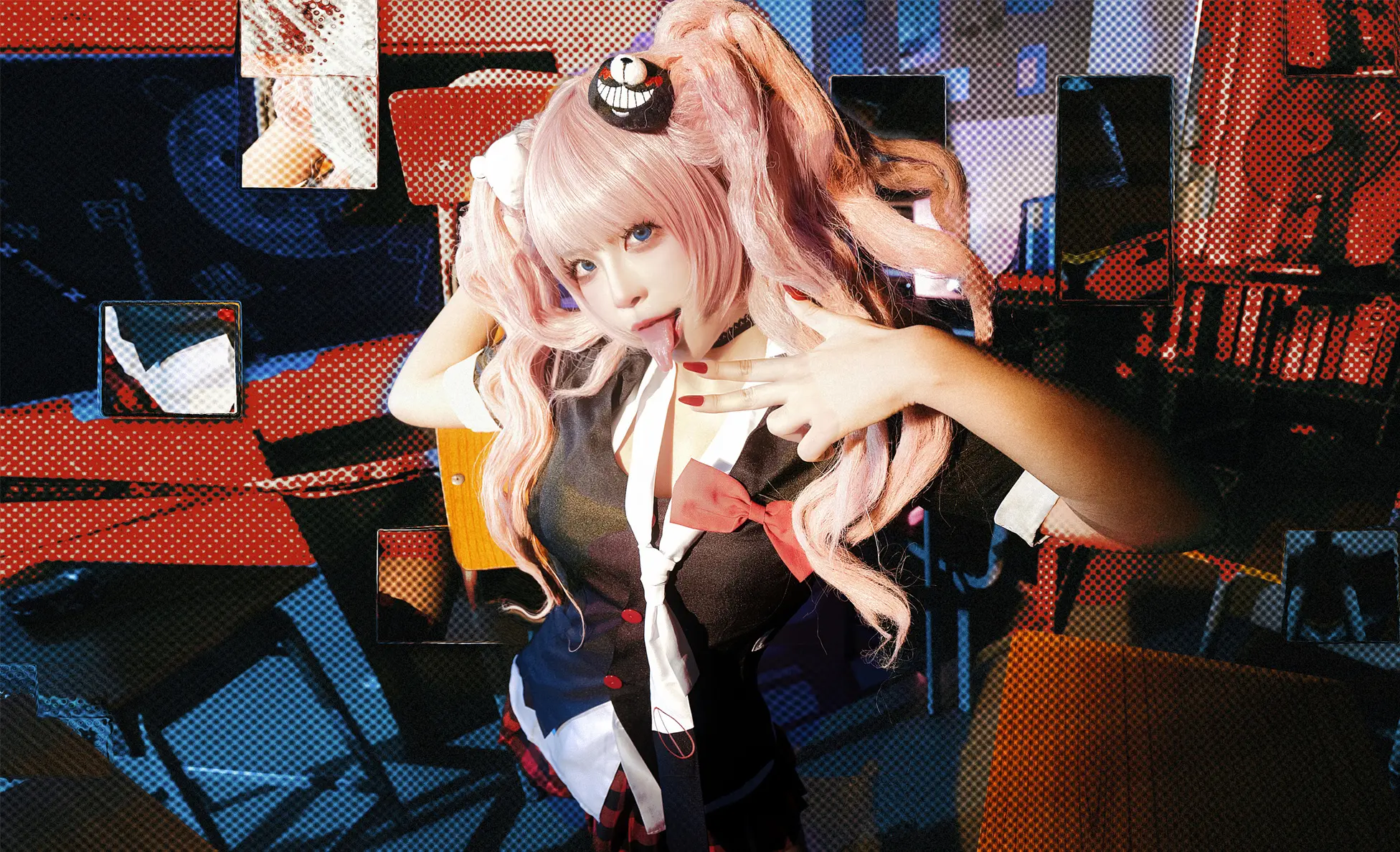 《弹丸论破：希望的学园和绝望高中生》江之岛盾子cosplay-公众号小姨ai