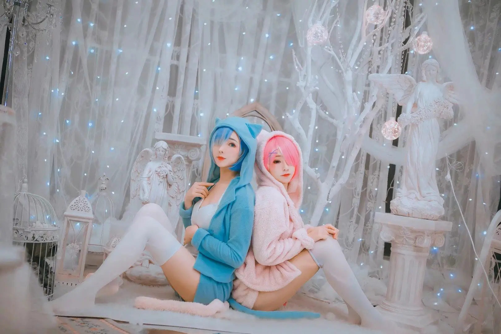 从零开始的异世界生活 蕾姆拉姆cosplay-公众号小姨ai