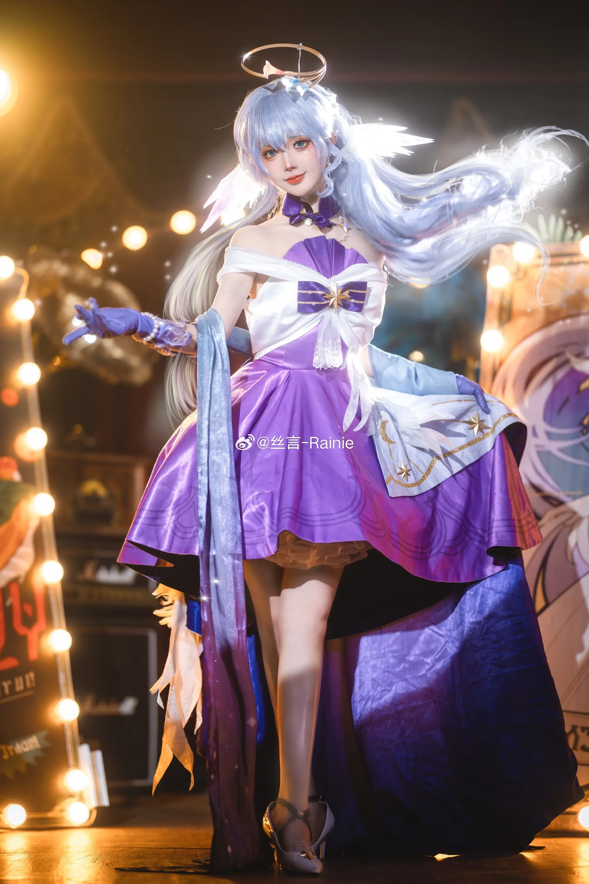 动漫Coser@@丝言-Rainie 星穹铁道知更鸟-公众号小姨ai
