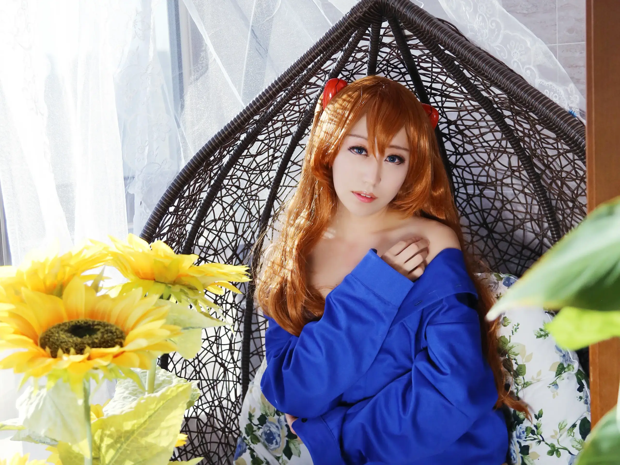 明日香衬衫cosplay-公众号小姨ai