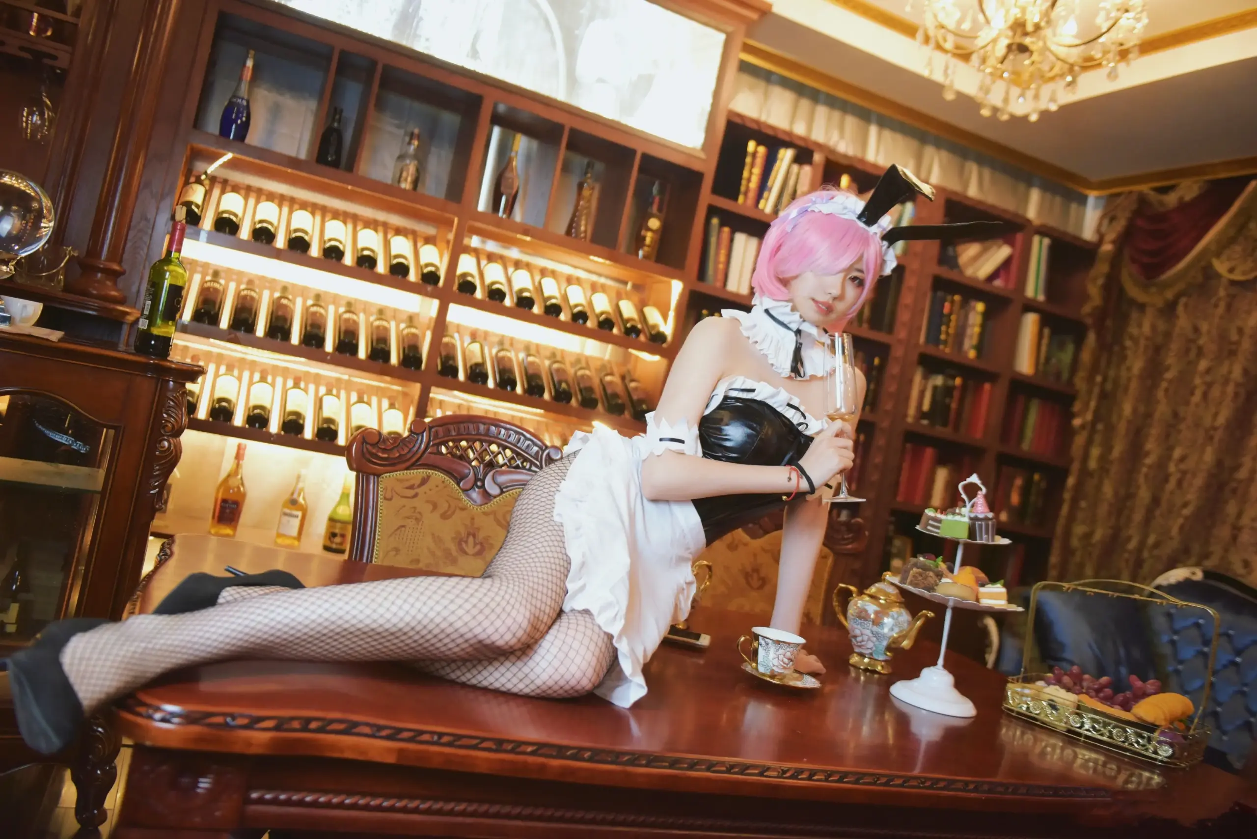《re：从零开始的异世界》拉姆兔女郎cosplay-公众号小姨ai