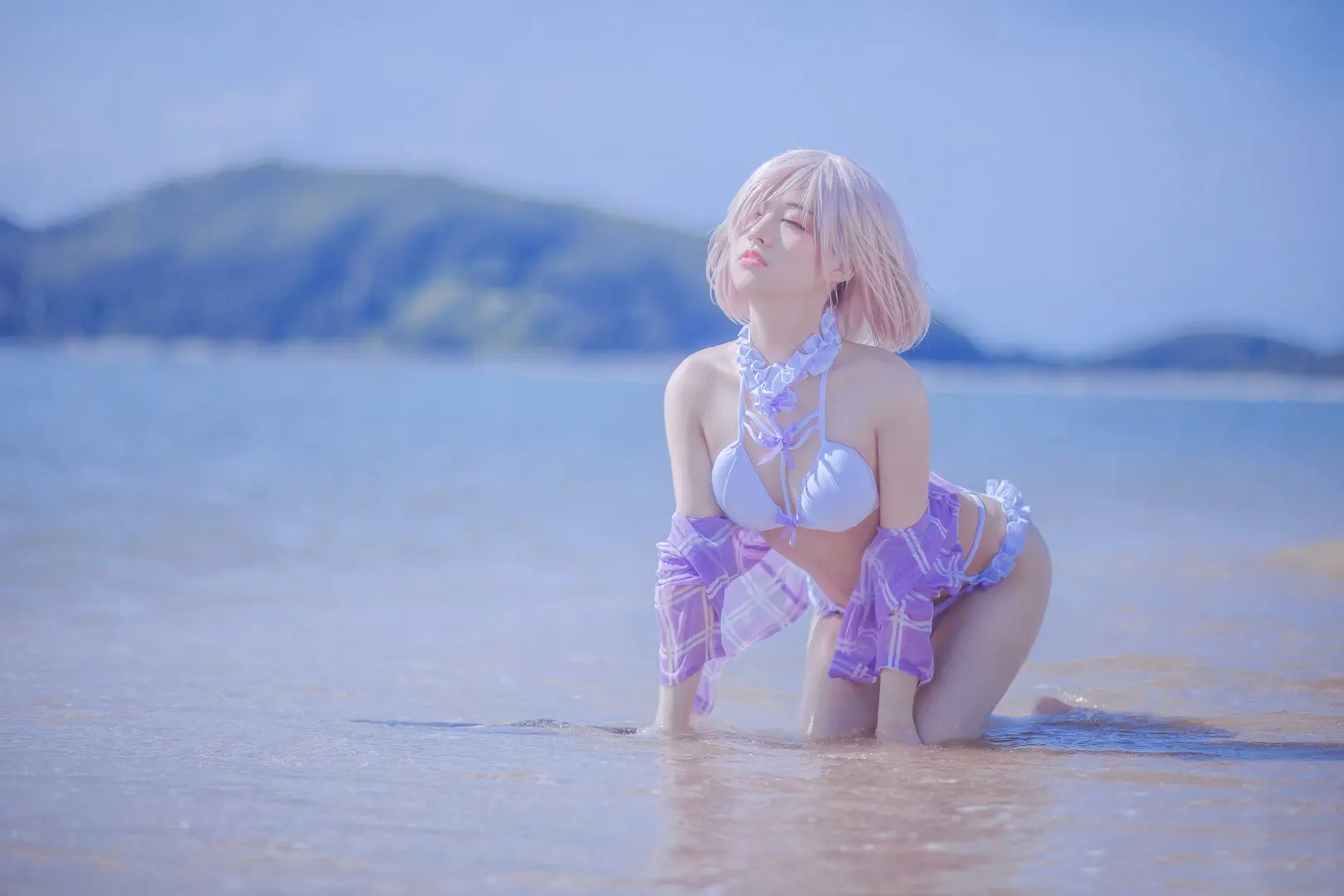 玛修cosplay，夏天已经很远了-公众号小姨ai