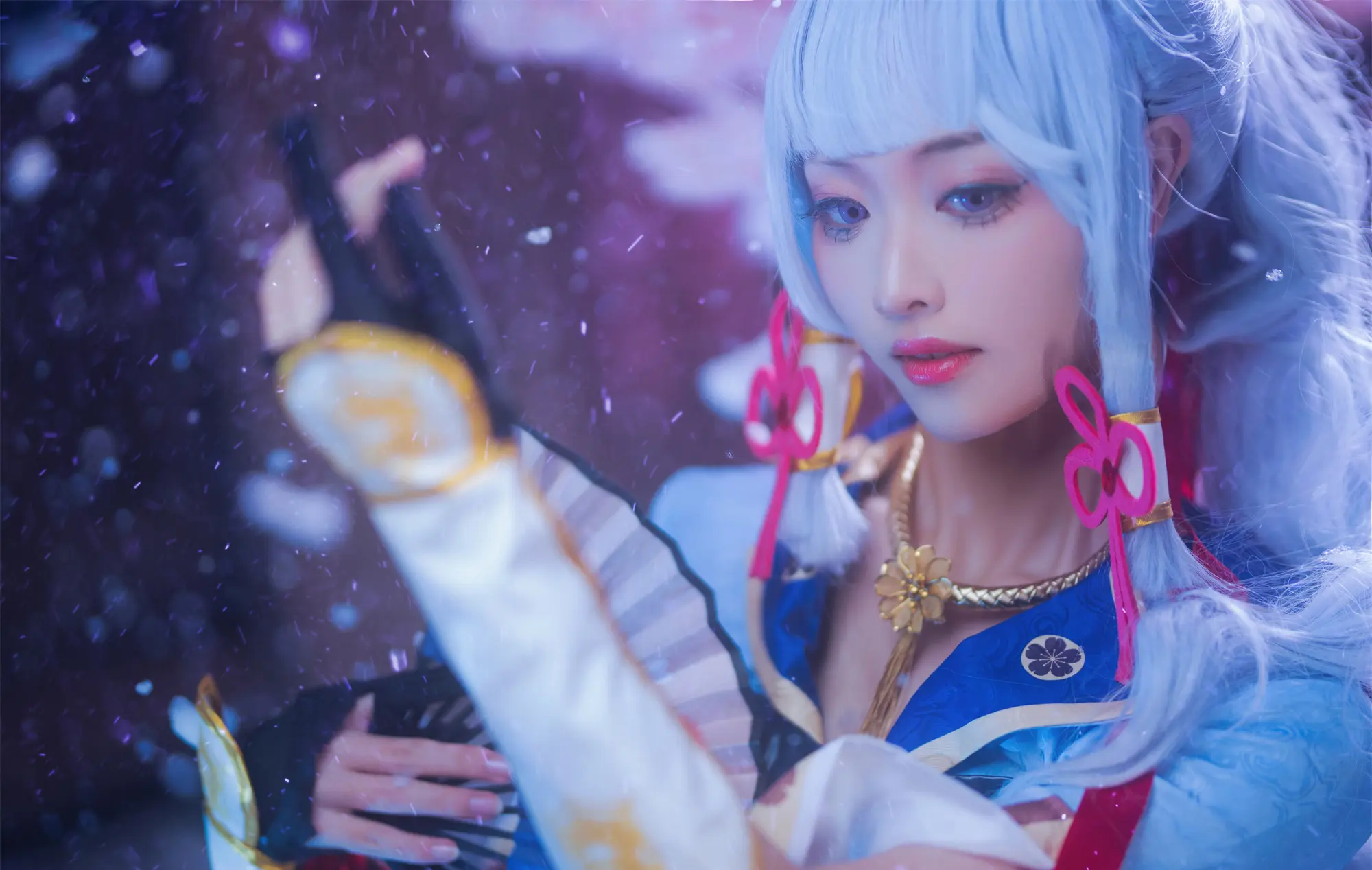 《原神》神里绫华cosplay-公众号小姨ai
