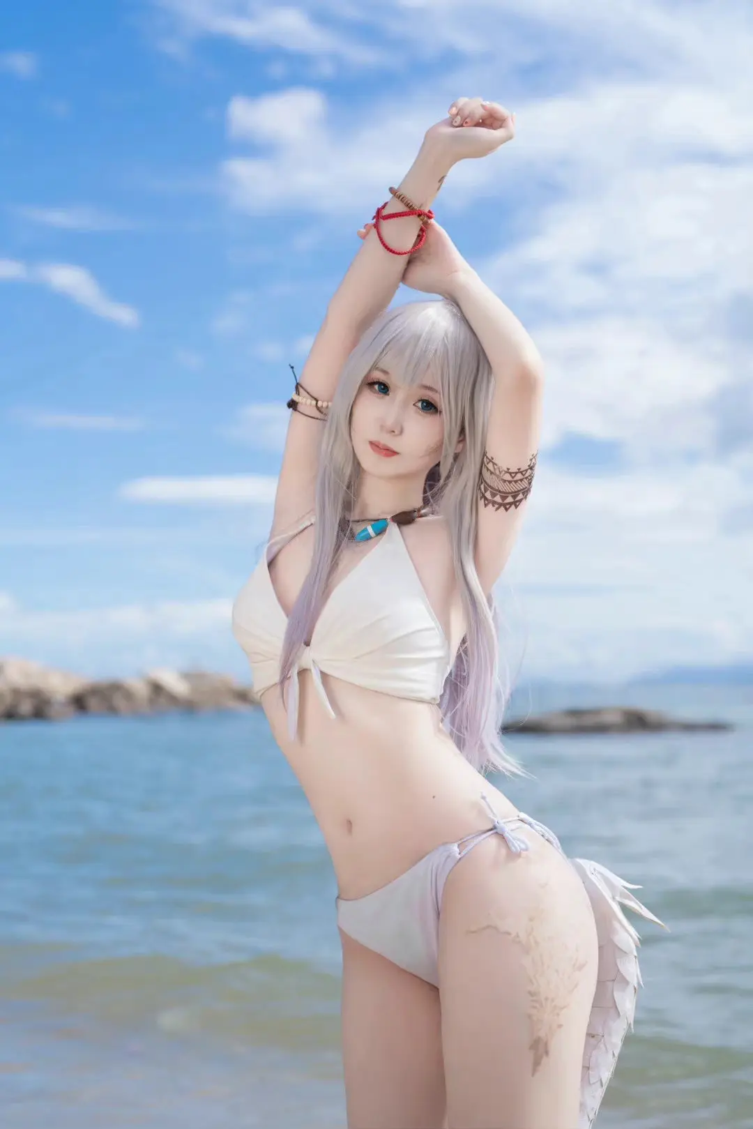 《最终幻想14 》龙娘cosplay-公众号小姨ai