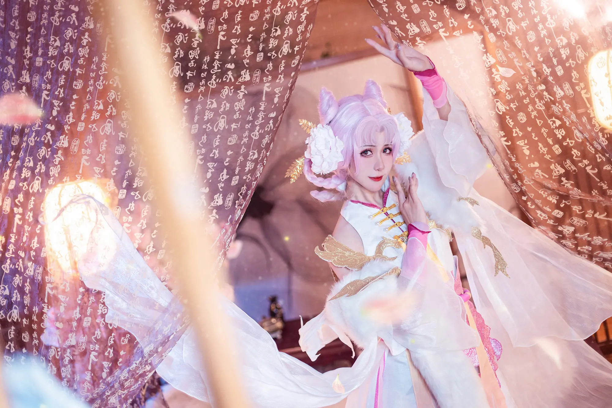 《王者荣耀》嫦娥拒霜思cosplay-公众号小姨ai