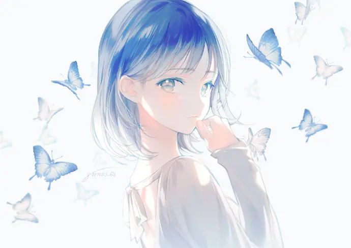 Artist:gomzi Twi:gcmzi #唯美少女头像# ​​​​