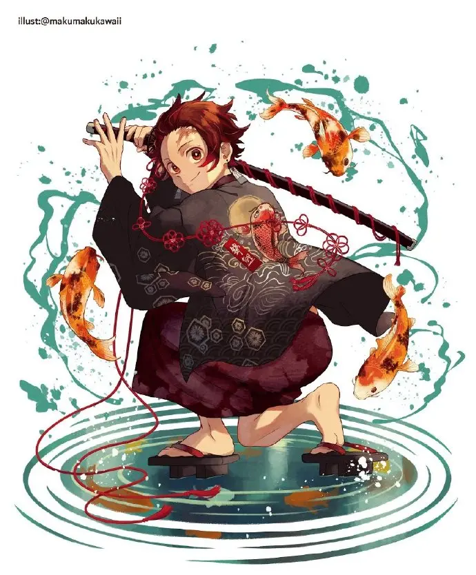 鬼灭之刃 &amp; 我的英雄学院。画风炒鸡棒！（twi：makumakukawaii） ​​​​