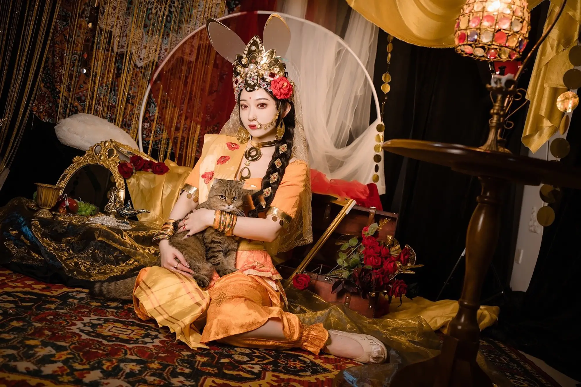 《王者荣耀》公孙离玉兔公主cosplay-公众号小姨ai