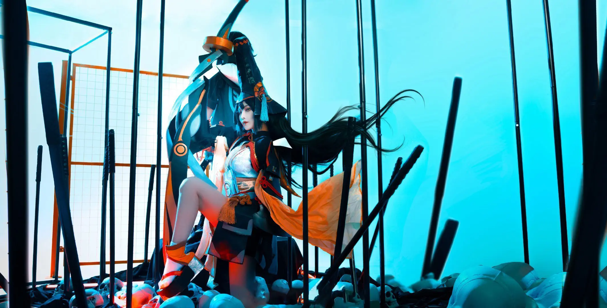 《阴阳师》妖刀姬cosplay，抛却一切，斩断杂念…-公众号小姨ai