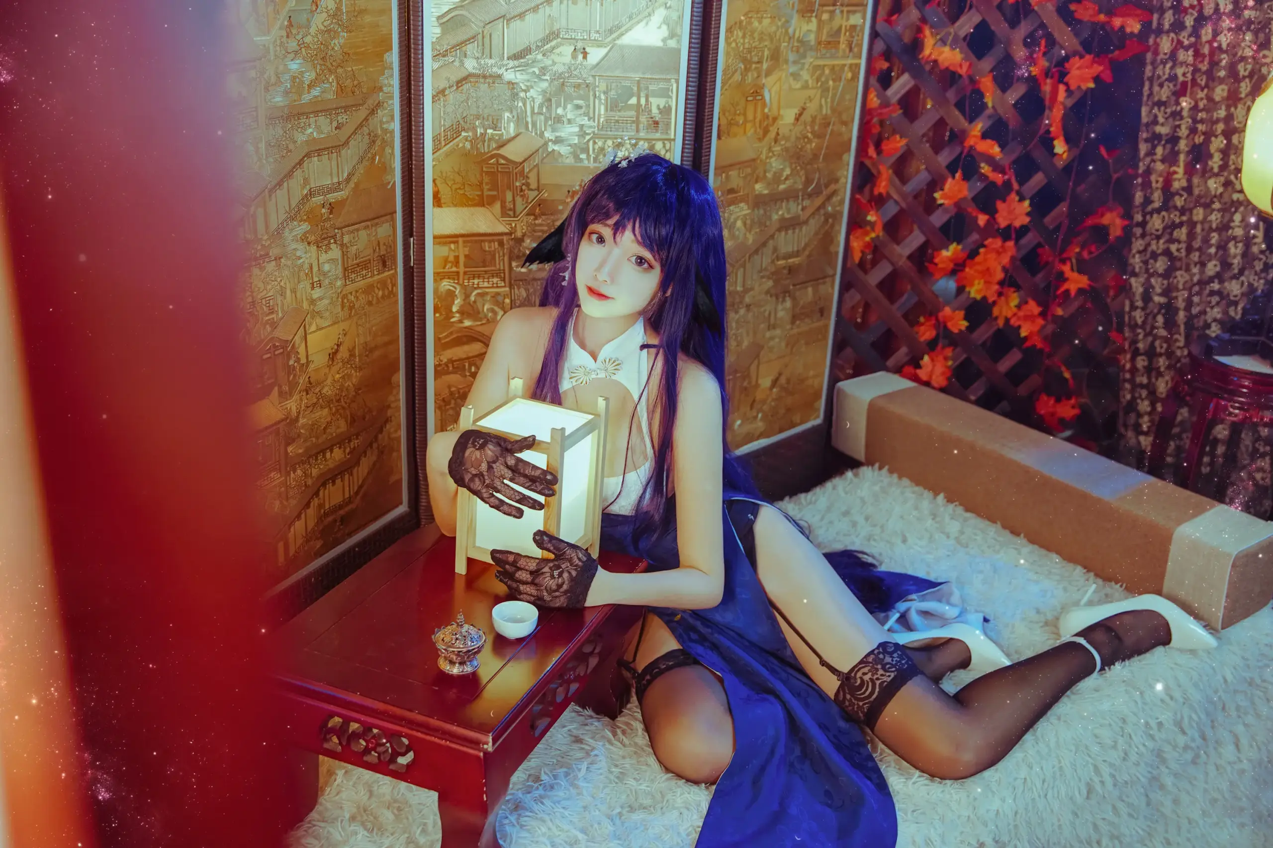 碧蓝航线 吾妻旗袍cosplay-公众号小姨ai