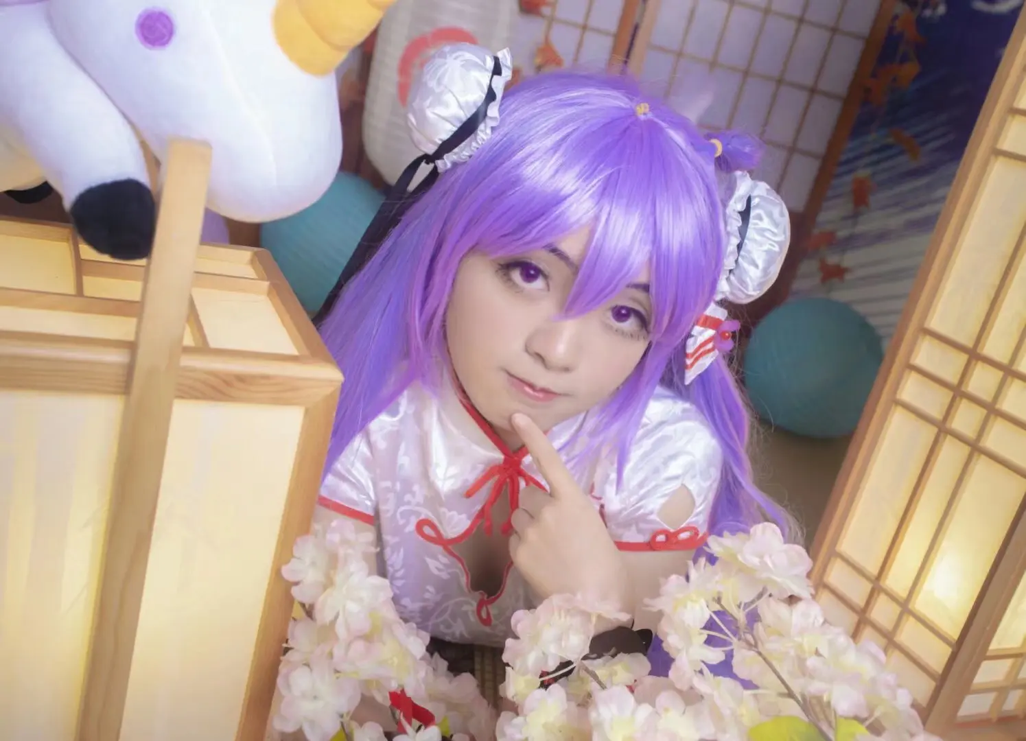 碧蓝航线独角兽旗袍cos-公众号小姨ai