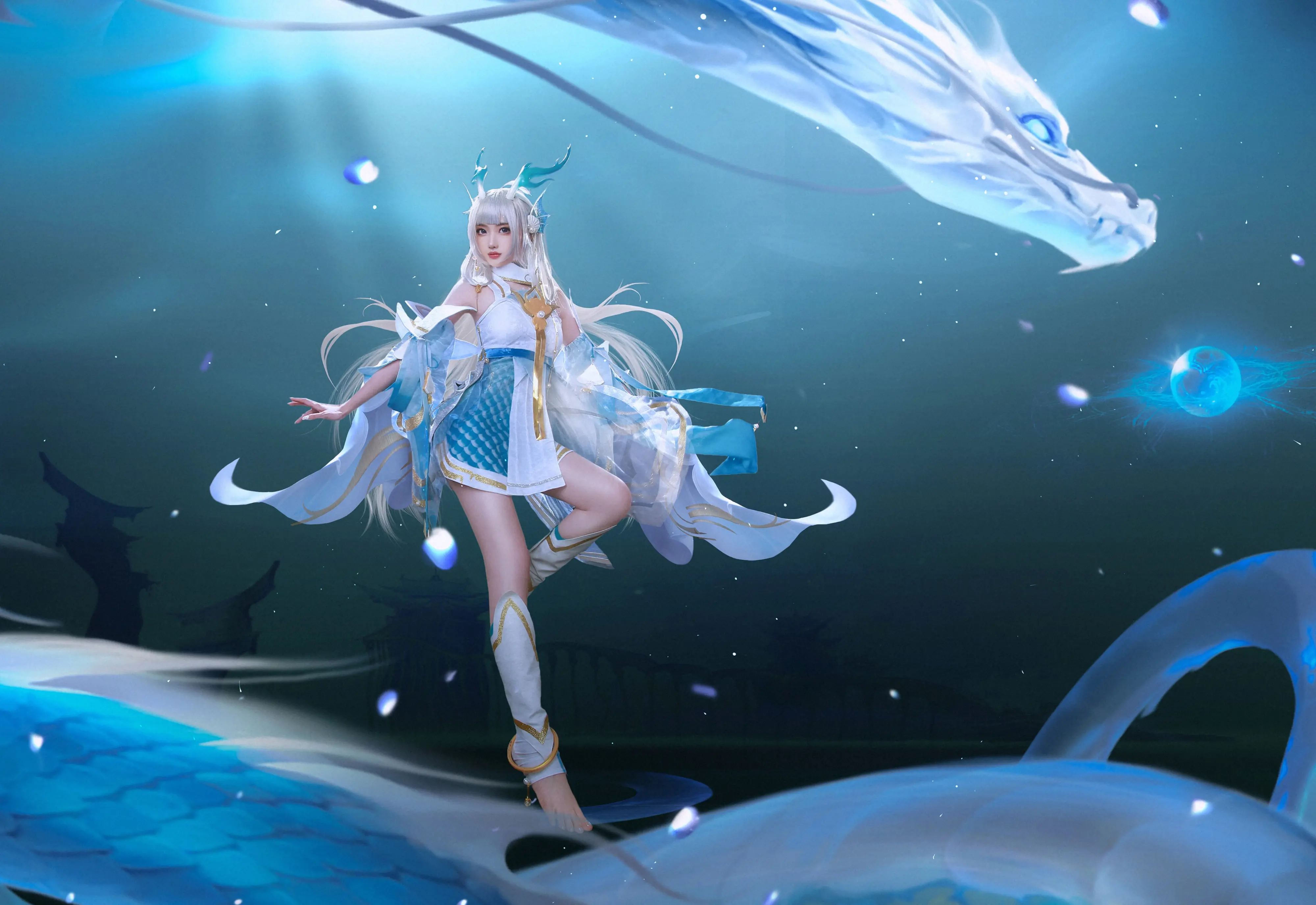 王者荣耀 西施 游龙清影 cosplay-公众号小姨ai
