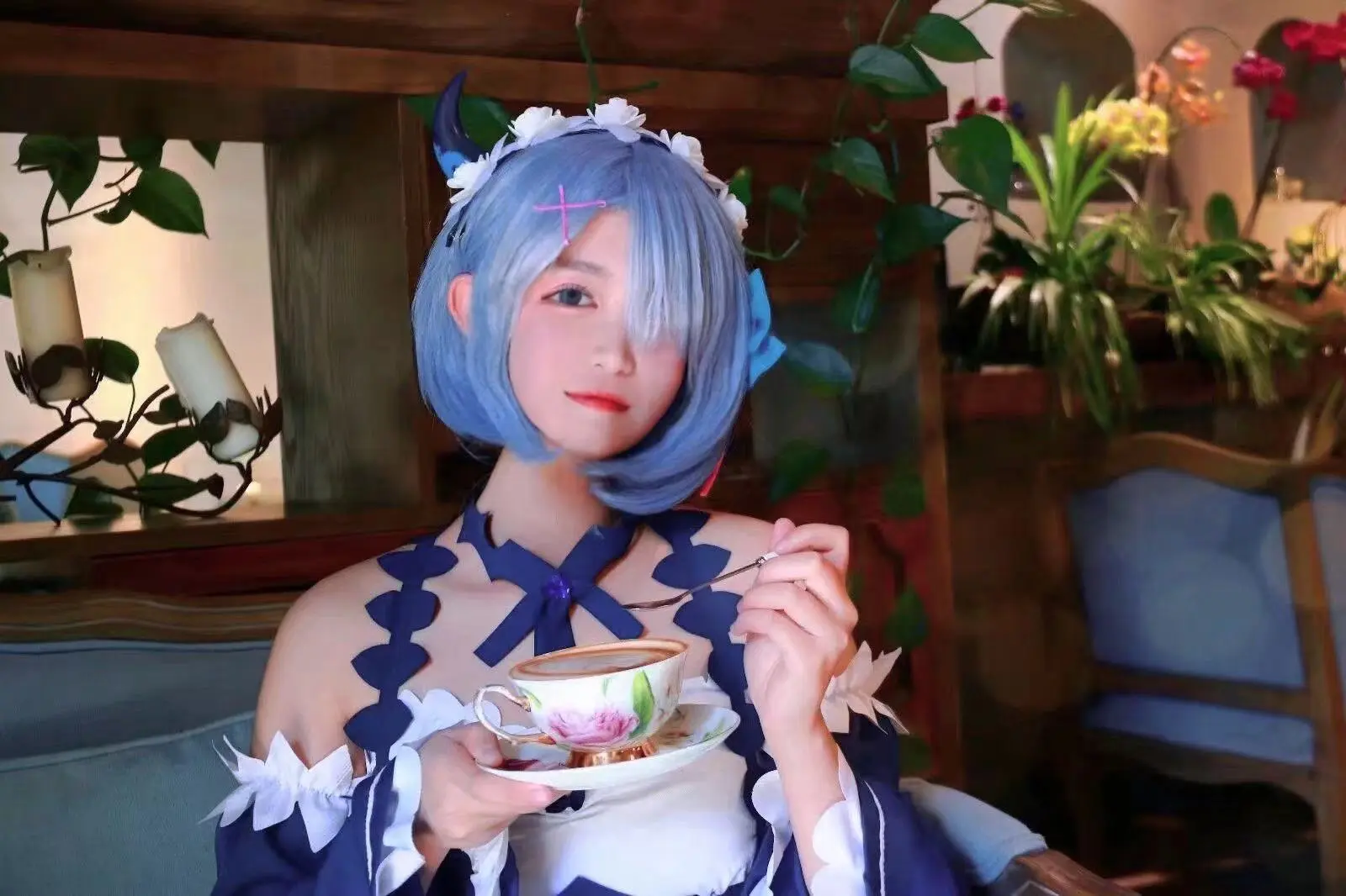 #雷姆cos#-公众号小姨ai