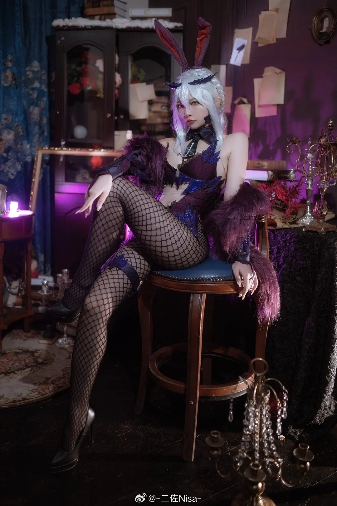 动漫Coser@-二佐Nisa- 黑枪呆-公众号小姨ai