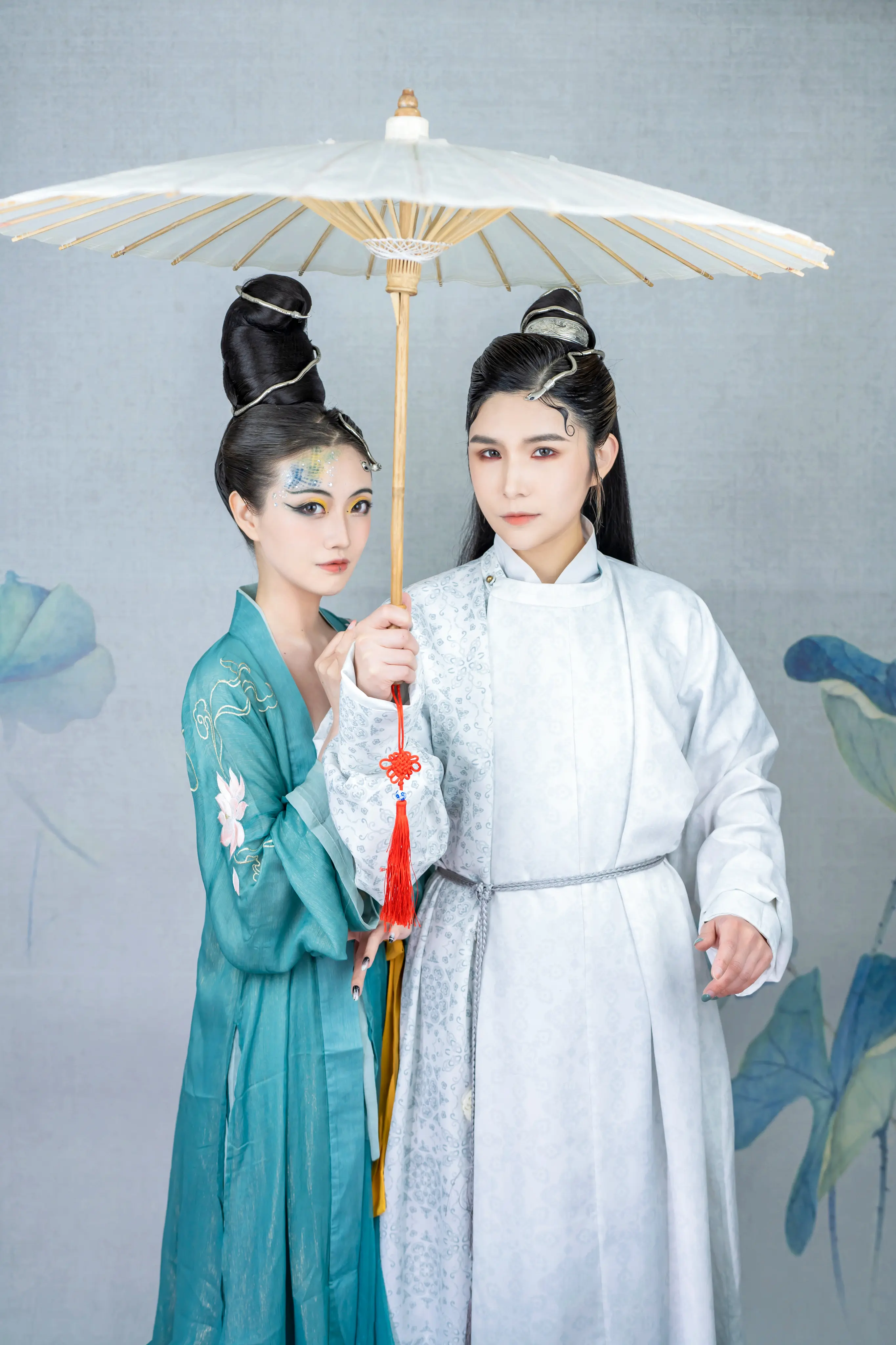 青蛇白蛇千里江山汉服拟人-公众号小姨ai