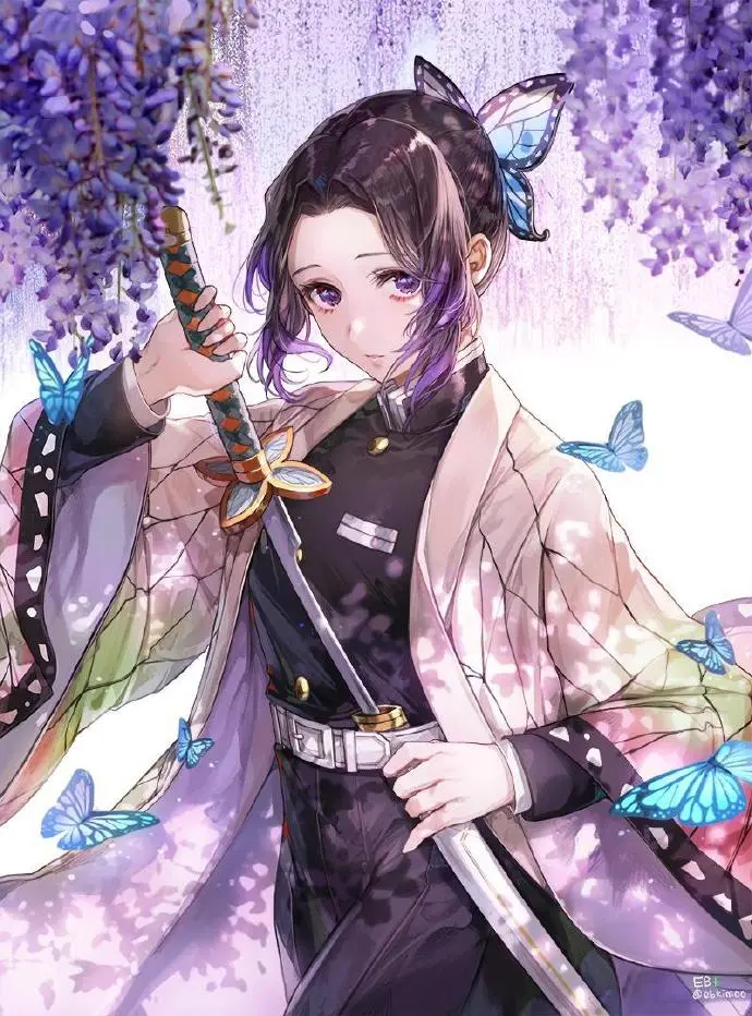 #鬼灭之刃#  しのぶ????（twi:ebkim00 ​​​​-公众号小姨ai