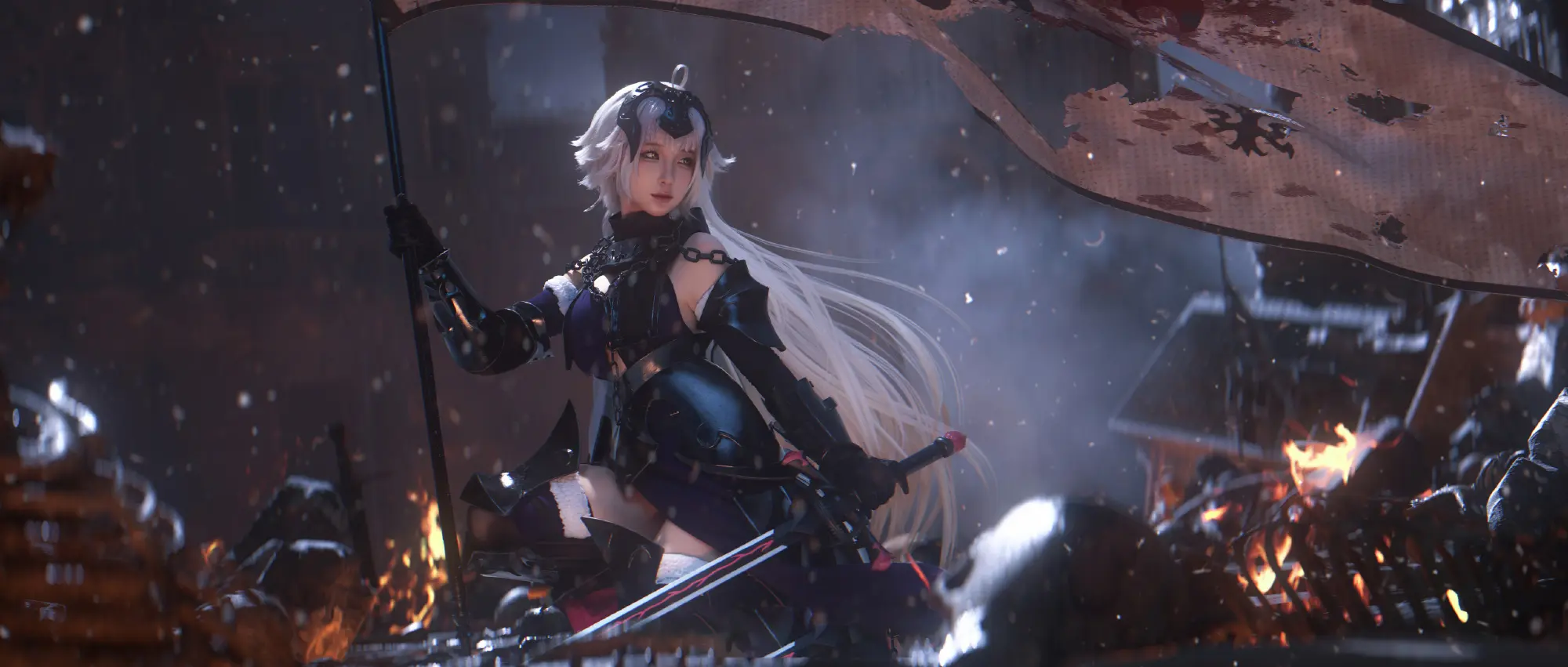 《Fate》贞德cosplay-公众号小姨ai