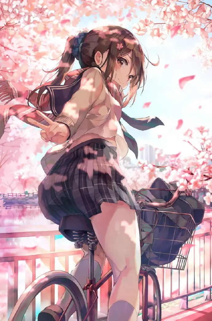 请接受你现在的样子，然后努力变得更完美！画师：ふわり ​​​​ 正能量-公众号小姨ai