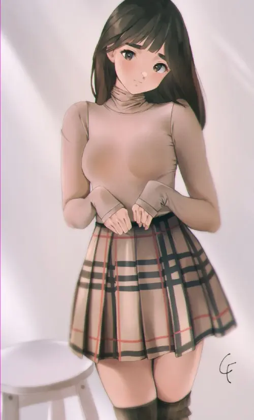 韩系的身材日系的脸  Pixiv ID: 86049722 ​​​​-公众号小姨ai