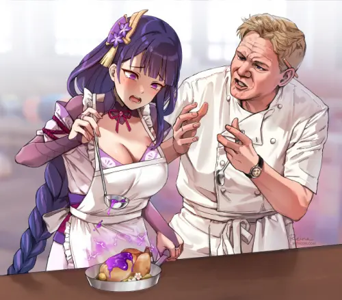 Raiden's Kitchen Nightmare  Reine P站PIXIV官网图集-公众号小姨ai