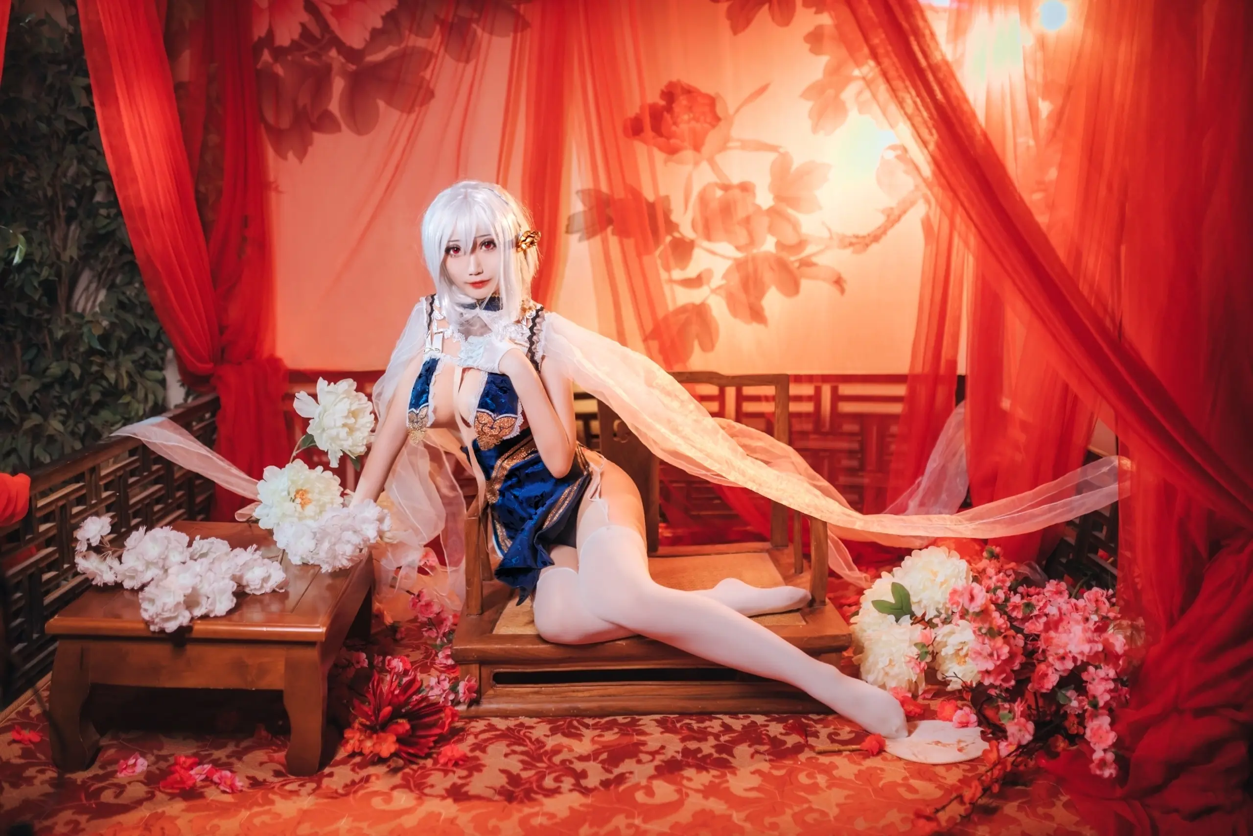 《碧蓝航线》天狼星旗袍cosplay-公众号小姨ai