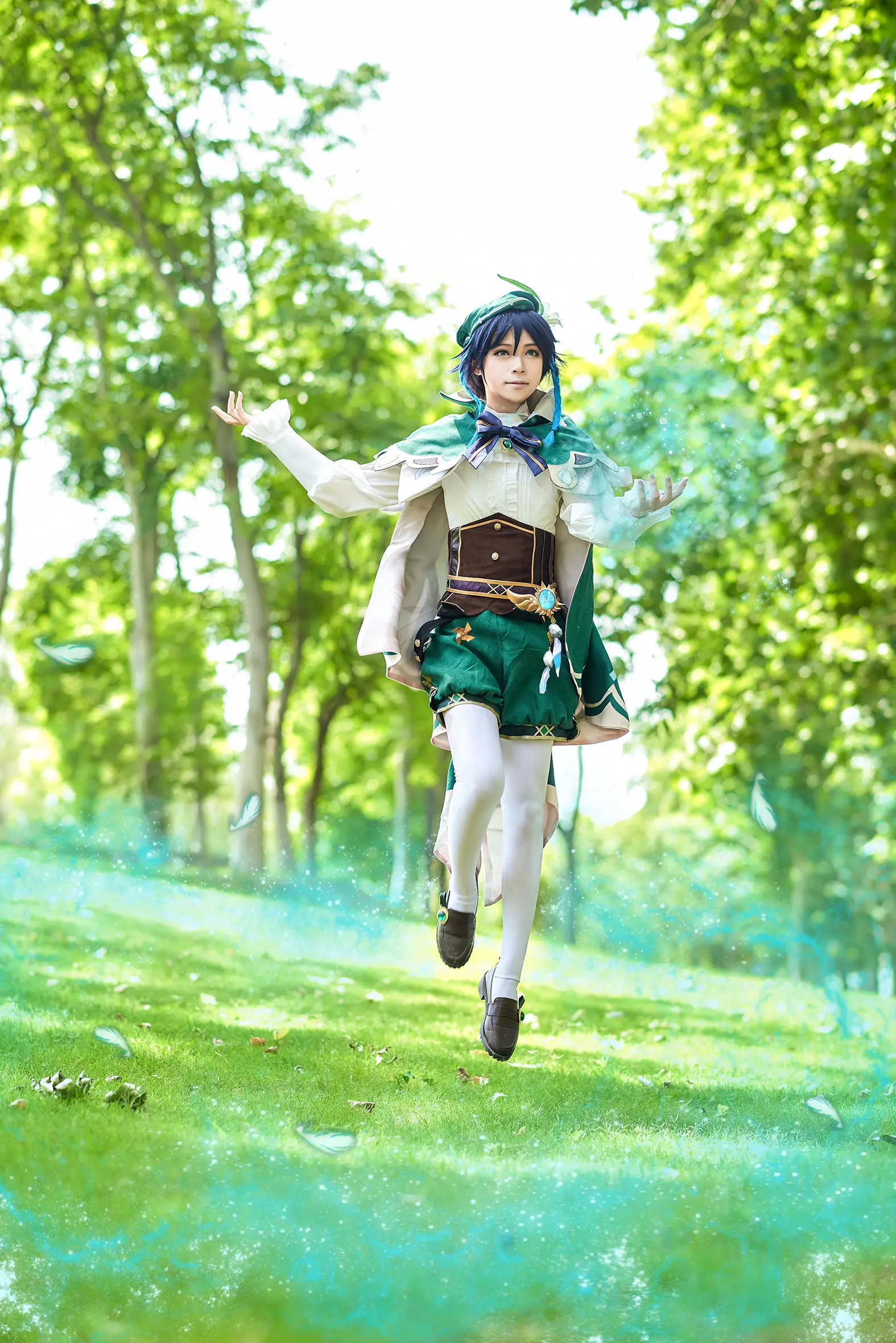 原神」巴巴托斯-温迪cosplay-公众号小姨ai