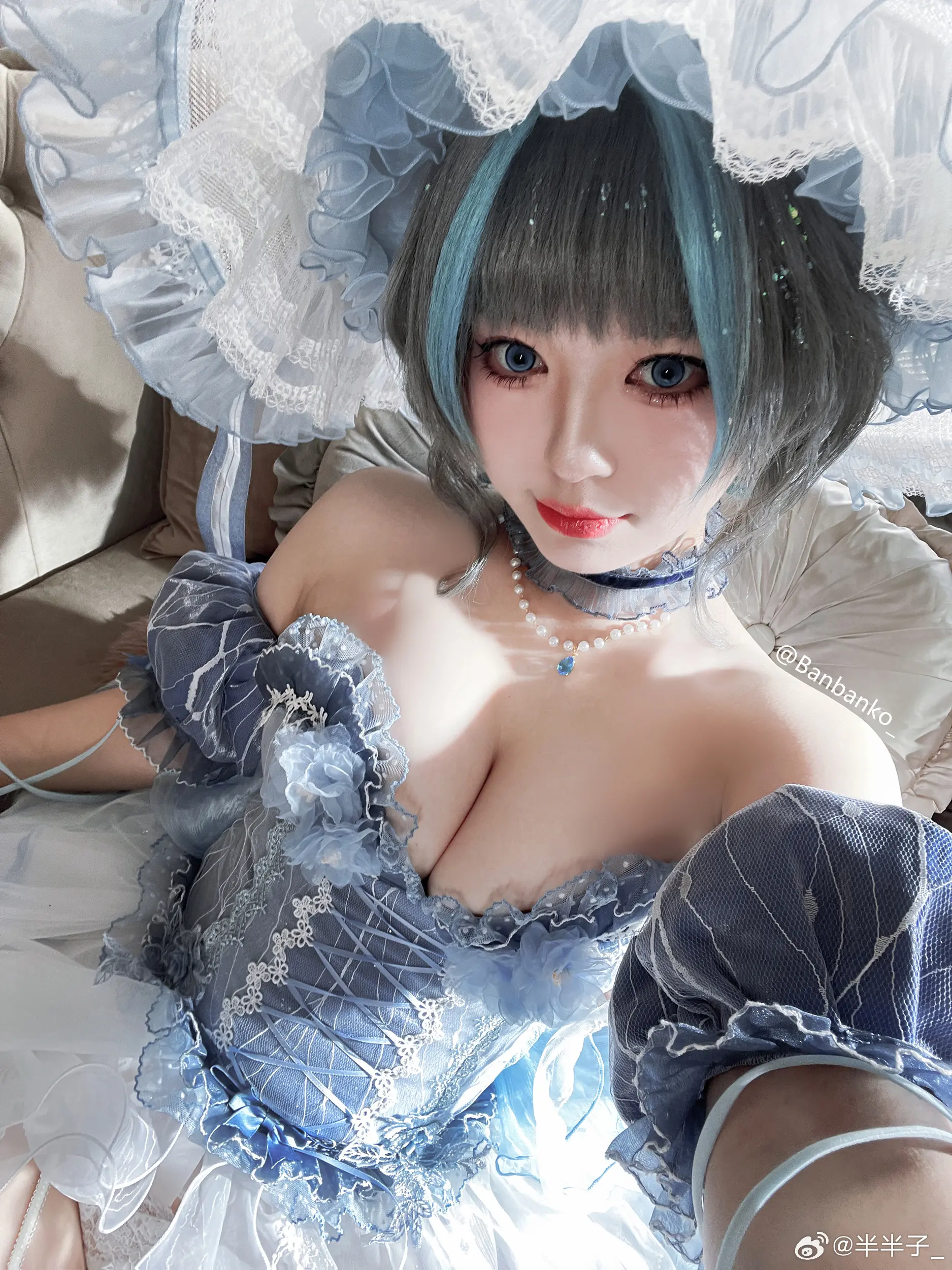 动漫Coser@半半子_ 柴郡礼服-公众号小姨ai